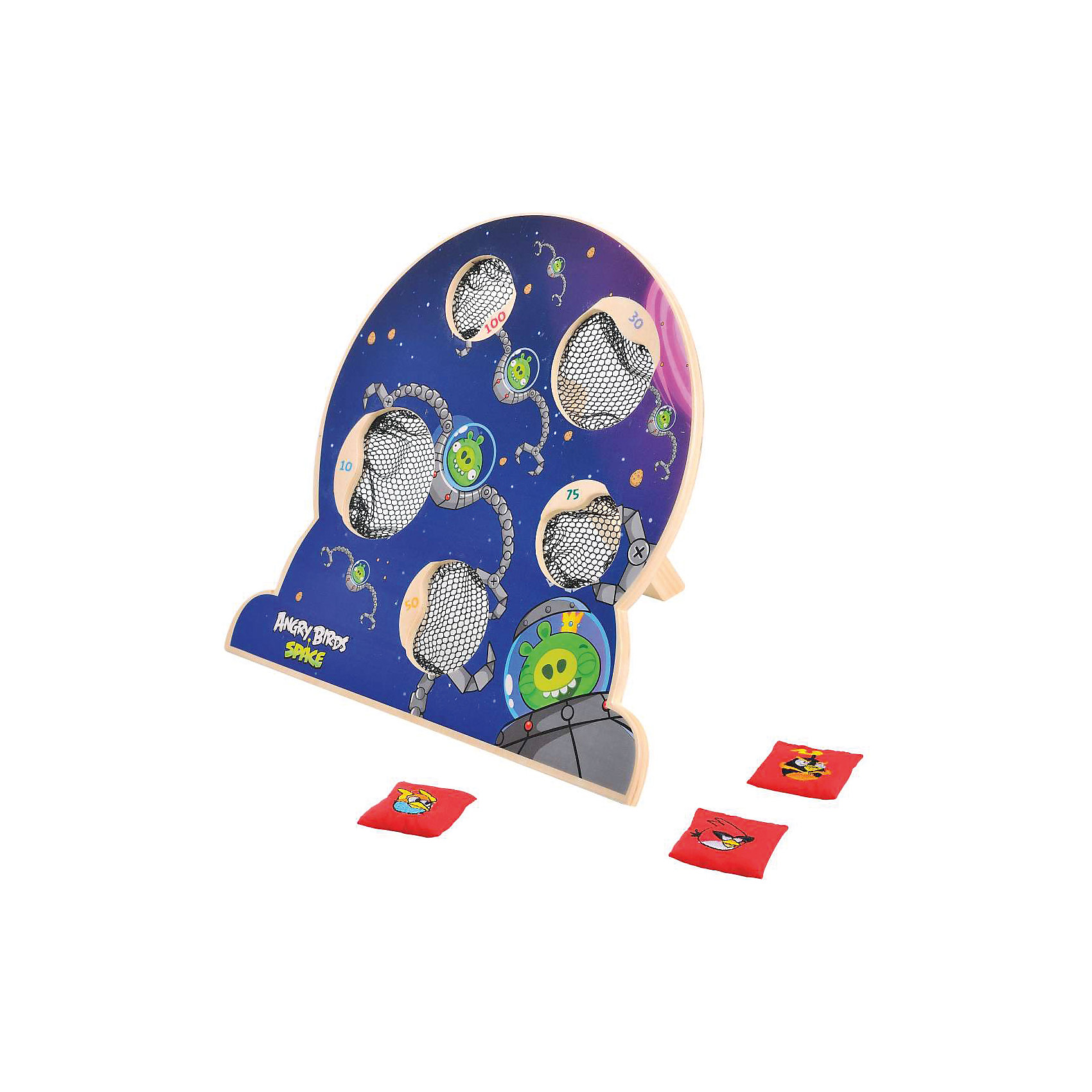 Деревянная игра Angry Birds, 1Toy Деревянная игра Angry Birds, 1ToyАктивные игры<br>Деревянная игра Angry Birds, 1Toy – это веселая игра по мотивам популярной компьютерной игры.<br>Настольная игра, изготовленная по лицензии Angry Birds Space, это увлекательное соревнование для вашего ребенка и его друзей. На деревянном щитке обозначены 5 мишеней разного размера с сетками-ловушками, в которые нужно забрасывать мешочки с изображениями знаменитых птиц. На коробке есть более подробная инструкция, как играть. Игра развивает физическую силу, целеустремленность, силу воли, коммуникабельность.<br><br>Дополнительная информация:<br><br>- В наборе: щиток на подставке с 5 сетками, мешочки с гранулами 5 штук<br>- Материал: древесина, текстиль<br>- Размер щитка: 31,5 х 8 х 29 см.<br>- Размер мешочков: 4 х 4 х 6 см.<br>- Размер упаковки: 32,5х8х30 см.<br>- Вес в упаковке: 917 гр.<br><br>Деревянную игру Angry Birds, 1Toy можно купить в нашем интернет-магазине.<br><br>Ширина мм: 325<br>Глубина мм: 80<br>Высота мм: 300<br>Вес г: 917<br>Возраст от месяцев: 48<br>Возраст до месяцев: 120<br>Пол: Унисекс<br>Возраст: Детский<br>SKU: 4655095