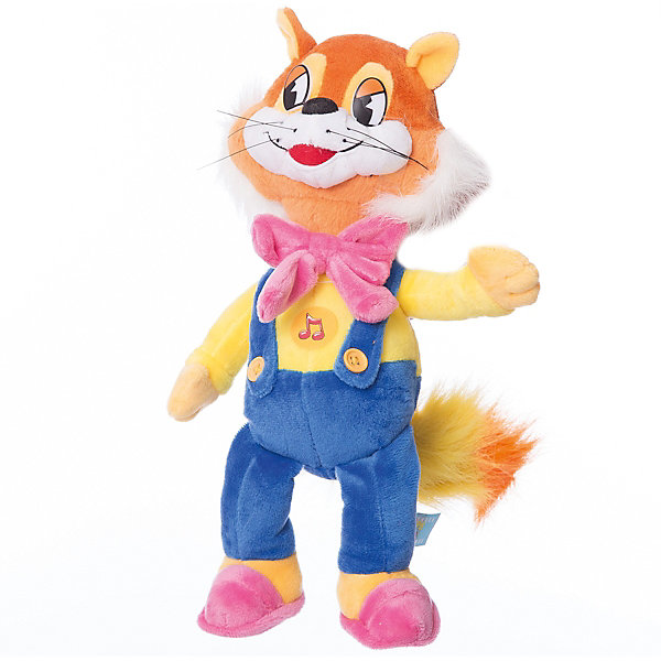 Мягкая игрушка Кот Леопольд, 20 см, со звуком, МУЛЬТИ-ПУЛЬТИ Мягкая игрушка Кот Леопольд, 20 см, со звуком, МУЛЬТИ-ПУЛЬТИМягкие игрушки из мультфильмов<br>Мягкая игрушка Кот Леопольд со звуком от марки МУЛЬТИ-ПУЛЬТИ<br><br>Говорящая мягкая игрушка от отечественного производителя сделана в виде добрейшего кота Леопольда из мультфильма. Она поможет ребенку проводить время весело и с пользой. В игрушке есть встроенный звуковой модуль, работающий на батарейках.<br>Размер кота универсален - 20 сантиметров, его удобно брать с собой в поездки и на прогулку. Сделана игрушка из качественных и безопасных для ребенка материалов, которые еще и приятны на ощупь. <br><br>Отличительные особенности игрушки:<br><br>- материал: текстиль, пластик;<br>- звуковой модуль;<br>- язык: русский;<br>- работает на батарейках;<br>- высота: 20 см.<br><br>Мягкую игрушку Кот Леопольд со звуком от марки МУЛЬТИ-ПУЛЬТИ можно купить в нашем магазине.<br><br>Ширина мм: 330<br>Глубина мм: 400<br>Высота мм: 320<br>Вес г: 190<br>Возраст от месяцев: 36<br>Возраст до месяцев: 84<br>Пол: Унисекс<br>Возраст: Детский<br>SKU: 4659476