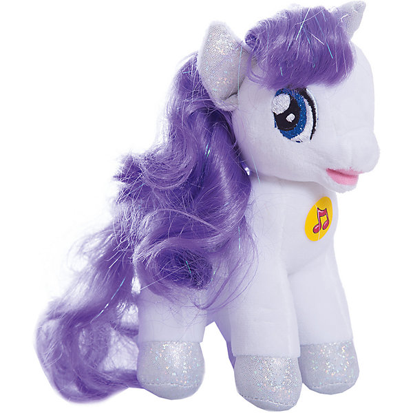 Мягкая игрушка Пони Рарити, 18 см, со звуком, My little Pony, МУЛЬТИ-ПУЛЬТИ Мягкая игрушка Пони Рарити, 18 см, со звуком, My little Pony, МУЛЬТИ-ПУЛЬТИМузыкальные мягкие игрушки<br>Мягкая игрушка Пони Рарити со звуком от марки МУЛЬТИ-ПУЛЬТИ<br><br>Симпатичная мягкая игрушка от отечественного производителя сделана в виде известного персонажа из мультфильма My little Pony. Она поможет ребенку проводить время весело и с пользой. В игрушке есть встроенный звуковой модуль, который позволяет ей говорить несколько фраз и петь песни.<br>Размер игрушки универсален - 18 сантиметров, её удобно брать с собой в поездки и на прогулку. Сделана она из качественных и безопасных для ребенка материалов, которые еще и приятны на ощупь. <br><br>Отличительные особенности игрушки:<br><br>- материал: текстиль, пластик;<br>- звуковой модуль;<br>- язык: русский;<br>- работает на батарейках;<br>- высота: 18 см.<br><br>Мягкую игрушку Пони Рарити от марки МУЛЬТИ-ПУЛЬТИ можно купить в нашем магазине.<br><br>Ширина мм: 380<br>Глубина мм: 260<br>Высота мм: 220<br>Вес г: 100<br>Возраст от месяцев: 36<br>Возраст до месяцев: 84<br>Пол: Женский<br>Возраст: Детский<br>SKU: 4659490