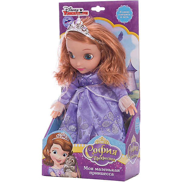 Кукла Принцесса София, 30 см, со звуком, Disney Princess, МУЛЬТИ-ПУЛЬТИ Кукла Принцесса София, 30 см, со звуком, Disney Princess, МУЛЬТИ-ПУЛЬТИМягкие игрушки из мультфильмов<br>Мягкая игрушка Принцесса София со звуком от марки МУЛЬТИ-ПУЛЬТИ<br><br>Очаровательная игрушка от отечественного производителя сделана в виде известного персонажа из мультфильма. Она поможет ребенку проводить время весело и с пользой. В игрушке есть встроенный звуковой модуль, работающий на батарейках.<br>Размер игрушки универсален - 30 сантиметров, её удобно брать с собой в поездки и на прогулку. Сделана она из качественных и безопасных для ребенка материалов, которые еще и приятны на ощупь. <br><br>Отличительные особенности игрушки:<br><br>- материал: текстиль, пластик;<br>- звуковой модуль;<br>- волосы расчесываются;<br>- работает на батарейках;<br>- высота: 30 см.<br><br>Мягкую игрушку Принцесса София от марки МУЛЬТИ-ПУЛЬТИ можно купить в нашем магазине.<br><br>Ширина мм: 650<br>Глубина мм: 380<br>Высота мм: 750<br>Вес г: 440<br>Возраст от месяцев: 36<br>Возраст до месяцев: 84<br>Пол: Женский<br>Возраст: Детский<br>SKU: 4659505