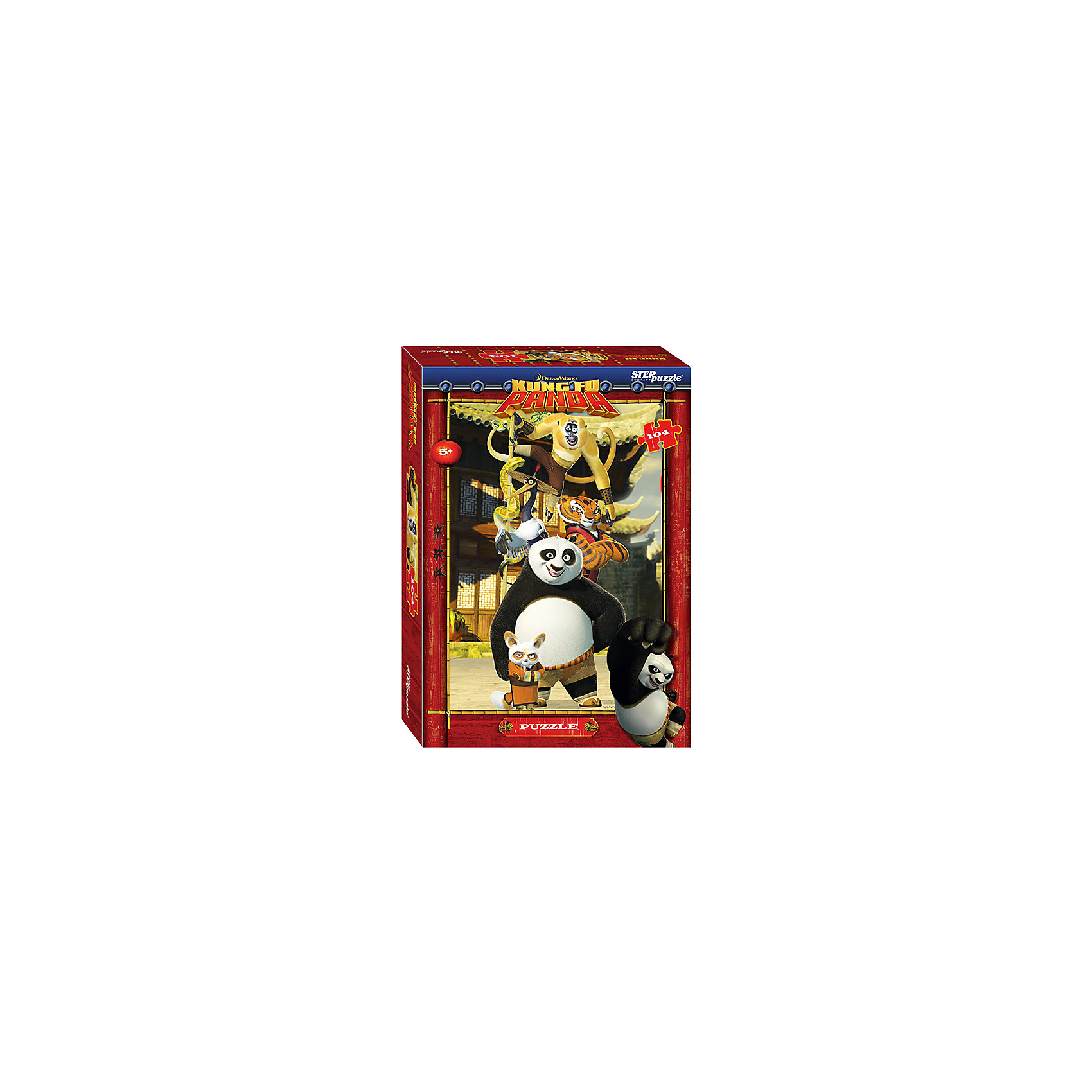 Пазл Кунг-фу Панда, 104 детали, Step Puzzle Пазл Кунг-фу Панда, 104 детали, Step PuzzleКлассические пазлы<br>Пазл Кунг-фу Панда, 104 детали, от марки Step Puzzle<br><br>Кто не любит собирать пазлы? За этим занятием с удовольствием проводят вечера и взрослые, и дети. Такое занятие поможет ребенку развить моторику, активизировать мыслительные процессы, улучшить внимание и тренировать память.<br>Процесс собирания пазла способен стать объединяющим занятием! На картинке изображен Кунг-фу Панда, герой любимого детьми мультфильма Кунг-фу Панда. Продукция данной компании сделана из проверенных материалов, безвредных для детей. Каждая деталь выполнена очень качественно. <br><br>Отличительные особенности пазла:<br><br>- количество элементов: 104;<br>- картинка: Кунг-фу Панда;<br>- размер деталей: 30х25 мм;<br>- размер картинки: 330х230 мм;<br>- размер упаковки: 195х137х35 мм.<br><br>Пазл Кунг-фу Панда, 104 детали, от марки Step Puzzle можно купить в нашем магазине.<br><br>Ширина мм: 800<br>Глубина мм: 295<br>Высота мм: 240<br>Вес г: 300<br>Возраст от месяцев: 60<br>Возраст до месяцев: 120<br>Пол: Унисекс<br>Возраст: Детский<br>Количество деталей: 104<br>SKU: 4661352