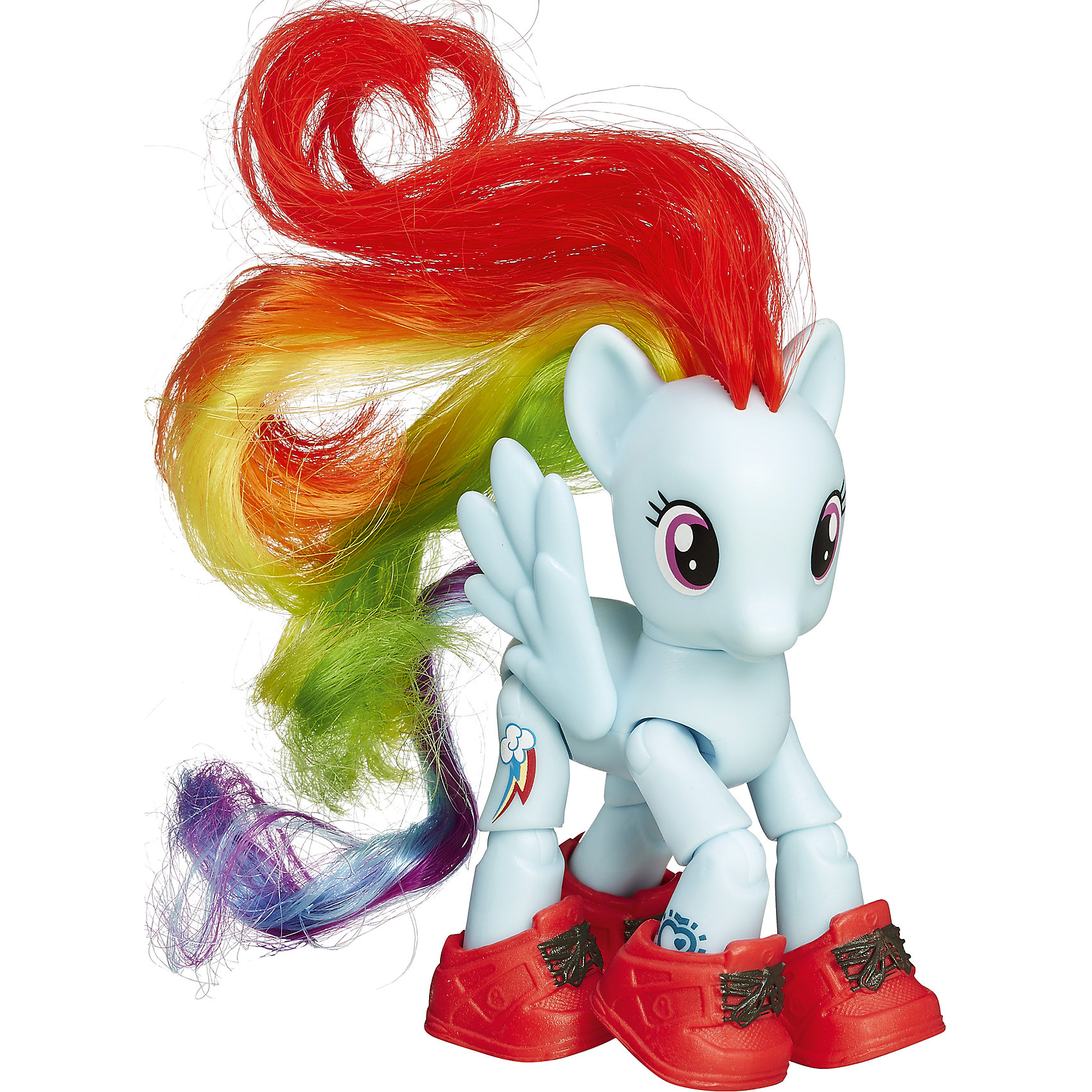 Пони Радуга Дэш, Дружба - это чудо!, My little Pony Пони Радуга Дэш, Дружба - это чудо!, My little PonyИгрушки<br>Пони с 8 точками артикуляции и аксессуарами с которыми здорово прогуляться по улочкам Мейнхеттена. Отсканируйте специальный код своим мобильным устройством, и откройте новые функции в игровом мобильном приложении My Little Pony.<br><br>Ширина мм: 47<br>Глубина мм: 178<br>Высота мм: 47<br>Вес г: 150<br>Возраст от месяцев: 36<br>Возраст до месяцев: 120<br>Пол: Женский<br>Возраст: Детский<br>SKU: 4661750