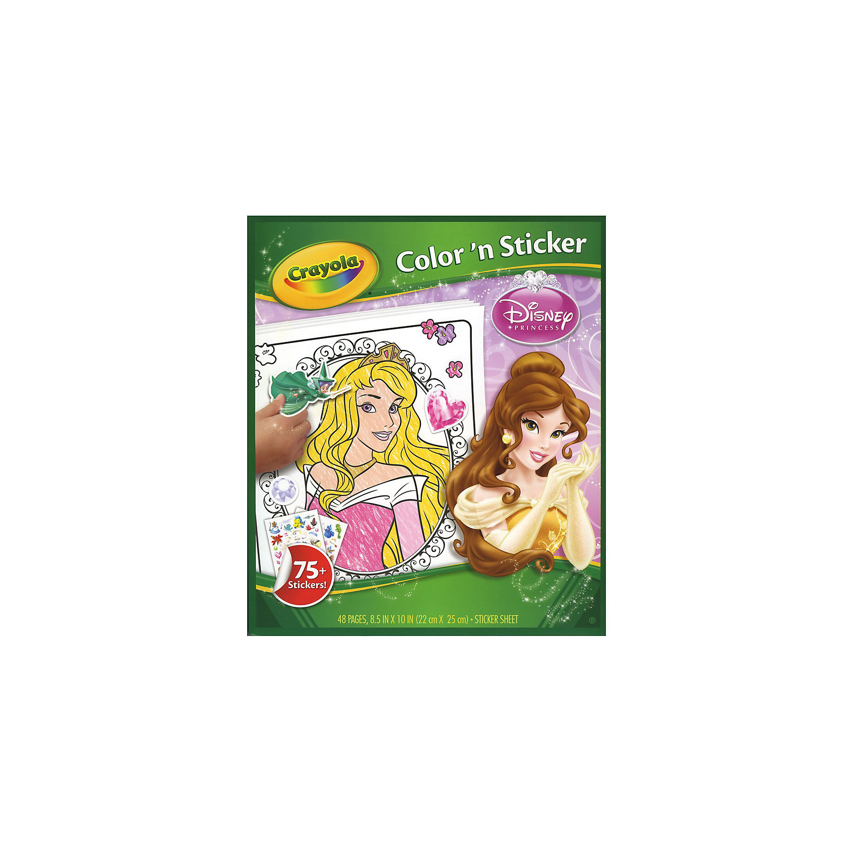 Crayola Раскраска с наклейками Принцессы
