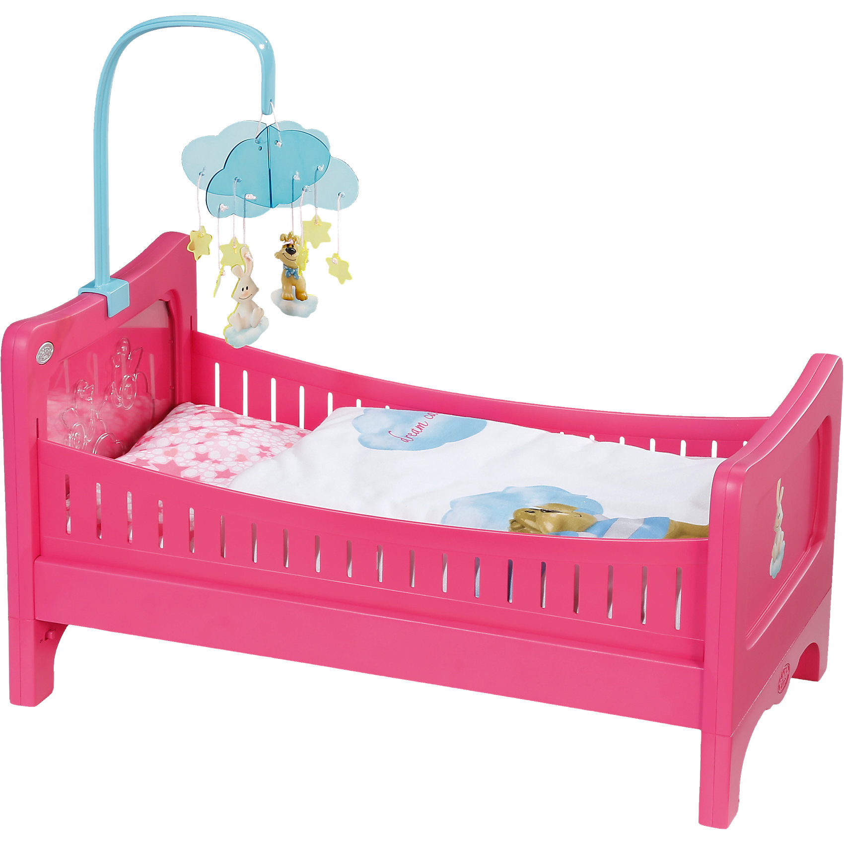 Кровать, BABY born Кровать, BABY bornБренды кукол<br>Характеристики товара:<br><br>- цвет: разноцветный;<br>- материал: пластик;<br>- особенности: с подвеской;<br>- размер упаковки: 50х13х32 см;<br>- рекомендуемый возраст: 3-8 лет.<br><br>Такие красивые акессуары для куклы не оставят ребенка равнодушным! Какая девочка откажется поиграть с кроваткой, которая так похожа на настоящую?! Игрушка отлично детализирована, очень качественно выполнена, поэтому она станет отличным подарком ребенку. Кроватка дополнена симпатичной подвеской! <br>Изделие произведено из высококачественного материала, безопасного для детей.<br><br>Кровать, BABY born можно купить в нашем интернет-магазине.<br><br>Ширина мм: 505<br>Глубина мм: 325<br>Высота мм: 129<br>Вес г: 2017<br>Возраст от месяцев: 36<br>Возраст до месяцев: 60<br>Пол: Женский<br>Возраст: Детский<br>SKU: 4674537