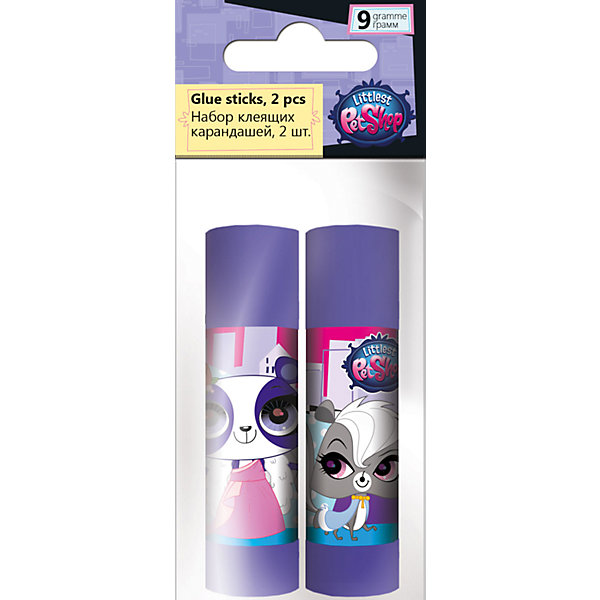 Набор клея ПВА, 2 шт. по 9 г., Littlest Pet Shop Набор клея ПВА, 2 шт. по 9 г., Littlest Pet ShopLittlest Pet Shop<br>Набор клея ПВА, Littlest Pet Shop, прекрасно подойдет для склеивания всех видов бумаги и картона. В комплекте два пластиковых флакона фиолетовой расцветки, украшенных изображением забавных зверюшек из популярного мультсериала Маленький зоомагазин. Клей белого цвета легко наносится. Упаковка - ПП пакет с подвесом.<br><br><br>Дополнительная информация:<br><br>- В комплекте: 2 флакона по 9 гр.<br>- Размер упаковки: 12 х 2 х 5 см.<br>- Вес: 38 гр.<br><br>Набор клея ПВА, 2 шт. по 9 г., Littlest Pet Shop, можно купить в нашем интернет-магазине.<br><br>Ширина мм: 20<br>Глубина мм: 50<br>Высота мм: 120<br>Вес г: 38<br>Возраст от месяцев: 60<br>Возраст до месяцев: 84<br>Пол: Женский<br>Возраст: Детский<br>SKU: 4681065