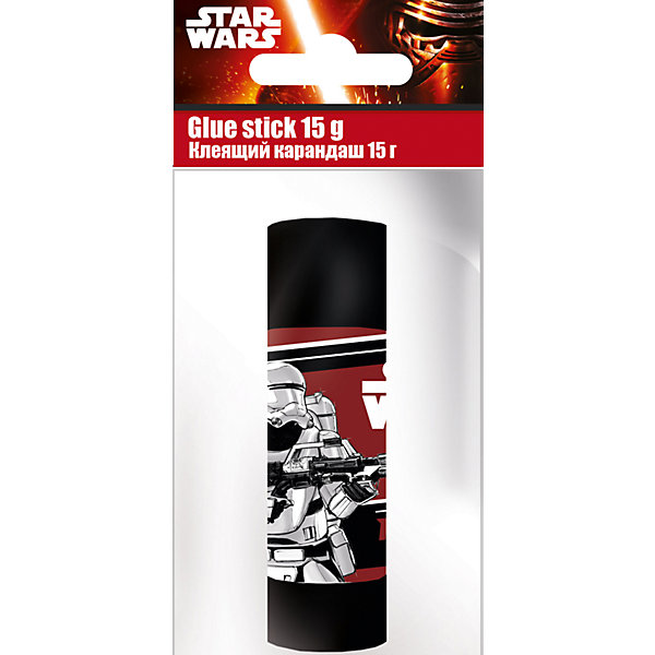 Клей на основе ПВА. 15 г., Star Wars Клей на основе ПВА. 15 г., Star WarsШкольные аксессуары<br>Клей-карандаш на основе ПВА, Star Wars, прекрасно подойдет для склеивания всех видов бумаги и картона. Пластиковый корпус черного цвета оформлен рисунком по мотивам популярной киноэпопеи Звездные войны. Клей белого цвета легко наносится. Упаковка - ПП пакет с<br>подвесом.<br><br>Дополнительная информация:<br><br>- Объем: 15 гр.<br>- Размер упаковки: 14,5 х 2,5 х 6,5 см.<br>- Вес с упаковкой: 31 гр.<br><br>Клей на основе ПВА, 15 г., Star Wars, можно купить в нашем интернет-магазине.<br><br>Ширина мм: 145<br>Глубина мм: 65<br>Высота мм: 25<br>Вес г: 31<br>Возраст от месяцев: 96<br>Возраст до месяцев: 108<br>Пол: Мужской<br>Возраст: Детский<br>SKU: 4681069