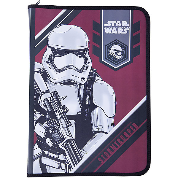 Папка А4 на молнии, Star Wars Папка А4 на молнии, Star WarsПапки для труда<br>Папка на молнии, Star Wars - яркий практичный аксессуар, который порадует маленького школьника и поможет сохранить школьные принадлежности в чистоте и аккуратности. В нарядной папке формата А4 можно хранить тетрадки, рисунки, чертежи. Папка имеет оригинальный дизайн<br>и украшена рисунком в стиле популярной киноэпопеи Звездные войны. Внутри одно отделение, застежка на молнии.<br><br><br>Дополнительная информация:<br><br>- Материал: полипропилен.<br>- Формат: А4.<br>- Размер: 33 х 3 х 23,5 см. <br>- Вес: 96 гр.<br><br>Папку на молнии, Star Wars, можно купить в нашем интернет-магазине.<br><br>Ширина мм: 330<br>Глубина мм: 235<br>Высота мм: 30<br>Вес г: 96<br>Возраст от месяцев: 96<br>Возраст до месяцев: 108<br>Пол: Мужской<br>Возраст: Детский<br>SKU: 4681097