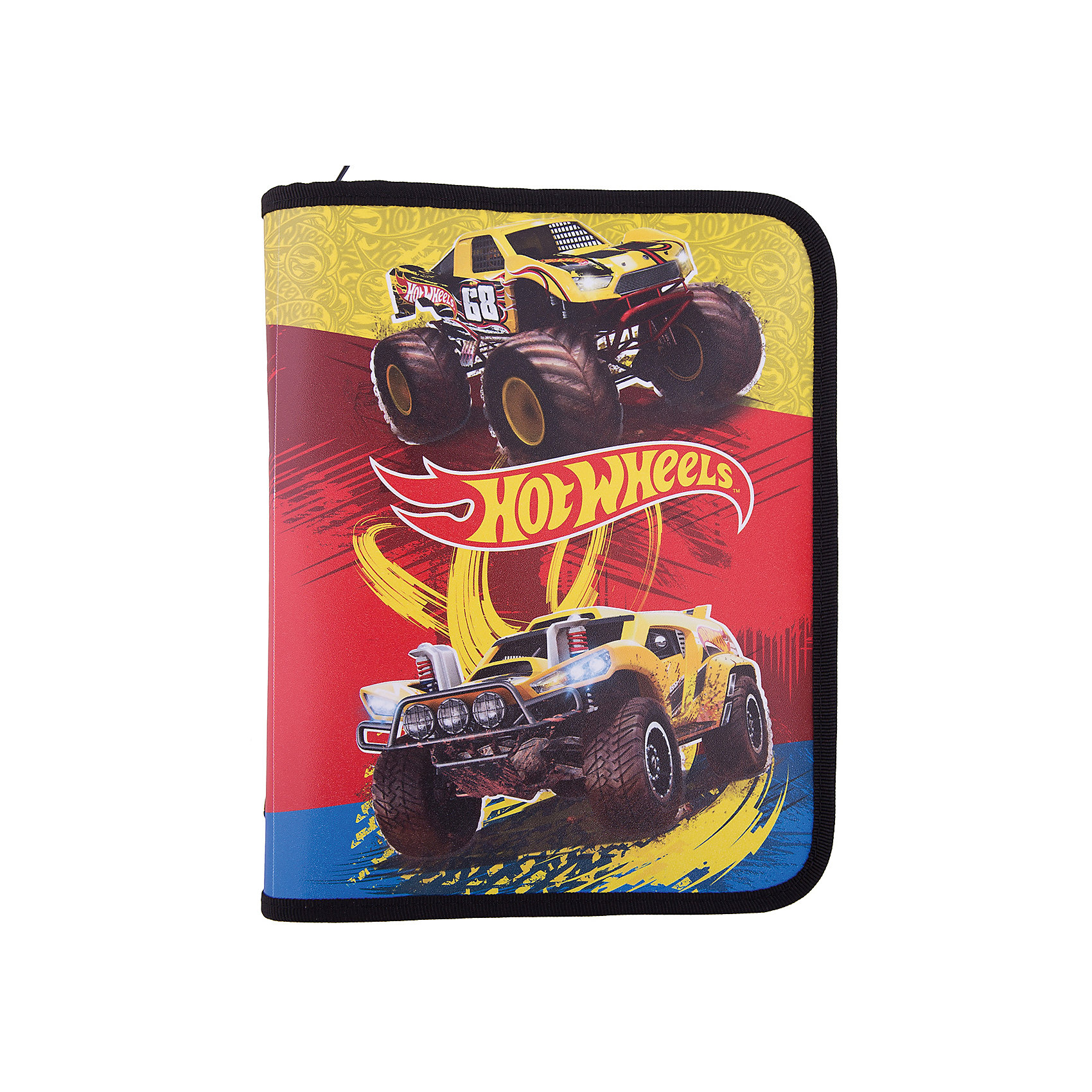 Папка А5+ на молнии, Hot Wheels Папка А5+ на молнии, Hot WheelsПапки для труда<br>Папка на молнии, Hot Wheels - яркий практичный аксессуар, который порадует маленького школьника и поможет сохранить школьные принадлежности в чистоте и аккуратности. В нарядной папке формата А5+ можно хранить тетрадки, рисунки, чертежи. Папка выполнена в яркой<br>красно-желтой расцветке и украшена изображениями популярных гоночных машинок Hot Wheels. Внутри одно отделение, застежка на молнии.<br><br><br>Дополнительная информация:<br><br>- Материал: полипропилен.<br>- Формат: А5+.<br>- Размер: 24 х 2,5 х 18,5 см. <br>- Вес: 60 гр.<br><br>Папку на молнии, Hot Wheels, можно купить в нашем интернет-магазине.<br><br>Ширина мм: 240<br>Глубина мм: 185<br>Высота мм: 25<br>Вес г: 60<br>Возраст от месяцев: 96<br>Возраст до месяцев: 108<br>Пол: Мужской<br>Возраст: Детский<br>SKU: 4681103