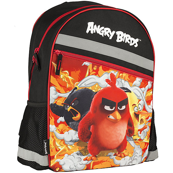 Школьный рюкзак Angry Birds Школьный рюкзак Angry BirdsРюкзаки<br>Рюкзак, Angry Birds - прекрасный вариант для школьных занятий. Рюкзак выполнен из прочного полиэстера и имеет оригинальный дизайн по мотивам нового мультфильма про популярных птичек Angry Birds. Мягкая спинка из поролона обтянута воздухообменной сеткой. Широкие<br>мягкие лямки, регулируемые по длине, равномерно распределяют нагрузку на плечевой пояс. Также есть удобная текстильная ручка, за которую можно нести ранец. Ранец закрывается на застежку-молнию, внутри большое просторное отделение с одним открытым карманом и<br>карманом на молнии. По бокам расположены два маленьких сетчатых кармана. Светоотражающие элементы повышают безопасность ребенка на дороге.<br><br><br>Дополнительная информация:<br><br>- Материал: полиэстер. <br>- Объем: 19,2 л.<br>- Размер: 40 х 30 х 16 см.<br>- Вес: 0,46 кг.<br><br>Рюкзак, Angry Birds, можно купить в нашем интернет-магазине.<br><br>Ширина мм: 300<br>Глубина мм: 160<br>Высота мм: 400<br>Вес г: 460<br>Возраст от месяцев: 72<br>Возраст до месяцев: 108<br>Пол: Мужской<br>Возраст: Детский<br>SKU: 4681151