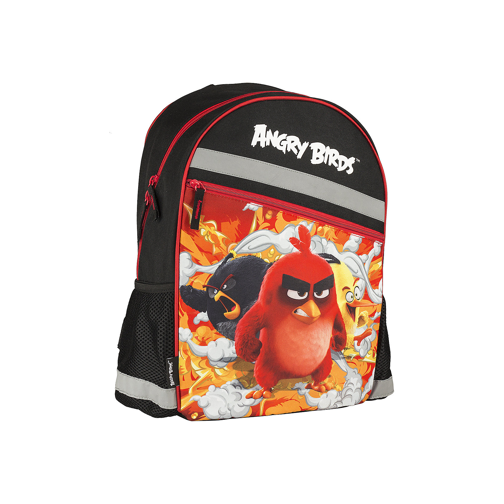 Школьный рюкзак Angry Birds Школьный рюкзак Angry BirdsAngry Birds<br>Рюкзак, Angry Birds - прекрасный вариант для школьных занятий. Рюкзак выполнен из прочного полиэстера и имеет оригинальный дизайн по мотивам нового мультфильма про популярных птичек Angry Birds. Мягкая спинка из поролона обтянута воздухообменной сеткой. Широкие<br>мягкие лямки, регулируемые по длине, равномерно распределяют нагрузку на плечевой пояс. Также есть удобная текстильная ручка, за которую можно нести ранец. Ранец закрывается на застежку-молнию, внутри большое просторное отделение с одним открытым карманом и<br>карманом на молнии. По бокам расположены два маленьких сетчатых кармана. Светоотражающие элементы повышают безопасность ребенка на дороге.<br><br><br>Дополнительная информация:<br><br>- Материал: полиэстер. <br>- Объем: 19,2 л.<br>- Размер: 40 х 30 х 16 см.<br>- Вес: 0,46 кг.<br><br>Рюкзак, Angry Birds, можно купить в нашем интернет-магазине.<br><br>Ширина мм: 300<br>Глубина мм: 160<br>Высота мм: 400<br>Вес г: 460<br>Возраст от месяцев: 96<br>Возраст до месяцев: 108<br>Пол: Мужской<br>Возраст: Детский<br>SKU: 4681151