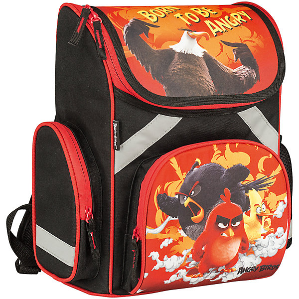 Школьный рюкзак Angry Birds Школьный рюкзак Angry BirdsРанцы<br>Рюкзак Angry Birds - прекрасный вариант для школьных занятий. Рюкзак изготовлен из прочного полиэстера и имеет оригинальный дизайн по мотивам нового мультфильма про популярных птичек Angry Birds. Эргономичная спинка выполнена в виде накладок анатомической формы из<br>нескольких слоев вспененных синтетических материалов и обтянута воздухообменной сеткой. Спинка и боковые панели усилены пластиком, дно из прочного непромокаемого материала поможет сохранить вещи в порядке и чистоте. Широкие анатомические лямки, регулируемые по<br>длине, равномерно распределяют нагрузку на плечевой пояс. Также есть удобная прорезиненная ручка, за которую можно нести рюкзак. <br><br>Рюкзак закрывается на застежку-молнию, внутри одно просторное вместительное отделение с двумя разделителями. На лицевой стороне рюкзака расположен большой накладной карман, закрывающийся на молнию, также имеются карманы по бокам рюкзака (сетчатый и на молнии).<br>Светоотражающие вставки повышают безопасность ребенка на дороге.<br><br><br>Дополнительная информация:<br><br>- Материал: полиэстер. <br>- Размер: 35 х 26,5 х 13 см.<br>- Вес: 0,99 кг.<br><br>Рюкзак, Angry Birds, можно купить в нашем интернет-магазине.<br><br>Ширина мм: 265<br>Глубина мм: 130<br>Высота мм: 350<br>Вес г: 990<br>Возраст от месяцев: 72<br>Возраст до месяцев: 108<br>Пол: Мужской<br>Возраст: Детский<br>SKU: 4681155