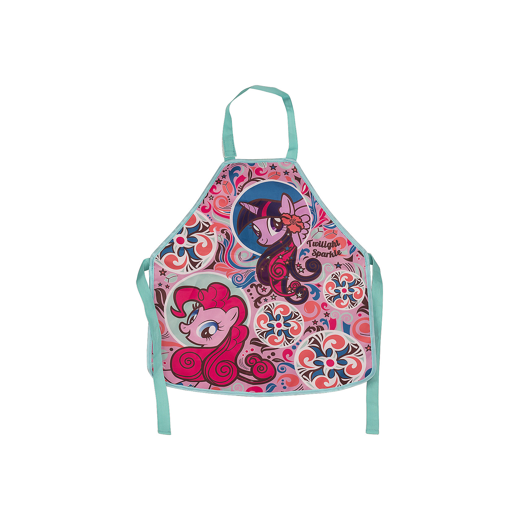 Фартук, My Little Pony Фартук, My Little PonyMy little Pony<br>Фартук, My Little Pony, замечательно подойдет для занятий творчеством или школьных уроков труда, благодаря ему одежда ребенка останется всегда чистой и аккуратной. У фартука удобный покрой, не стесняющий движений ребенка, завязывается с помощью регулируемых лямок<br>на шее и на талии. Фартук выполнен из водостойкого прочного материала и украшен рисунком по мотивам популярного мультсериала Мой маленький пони. <br><br><br>Дополнительная информация:<br><br>- Материал: полиэстер. <br>- Размер фартука: 51 х 44 см.<br>- Размер упаковки: 27 х 0,5 х 16,5 см.<br>- Вес: 50 гр.<br><br>Фартук, My Little Pony, можно купить в нашем интернет-магазине.<br><br>Ширина мм: 5<br>Глубина мм: 165<br>Высота мм: 270<br>Вес г: 50<br>Возраст от месяцев: 60<br>Возраст до месяцев: 84<br>Пол: Женский<br>Возраст: Детский<br>SKU: 4681178