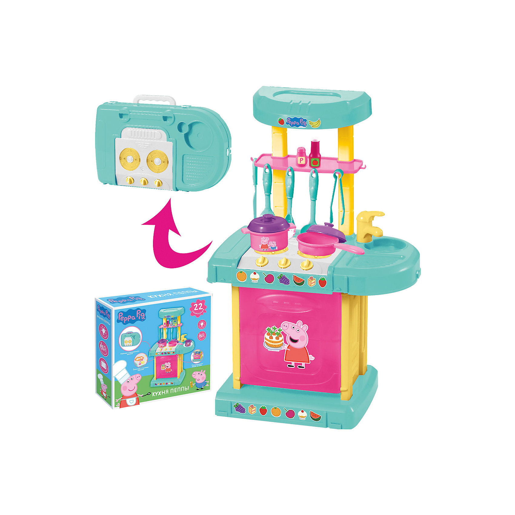 Набор «Кухня Пеппы», со светом и звуком, Свинка Пеппа от myToys Набор «Кухня Пеппы», со светом и звуком, Свинка Пеппа от myToys