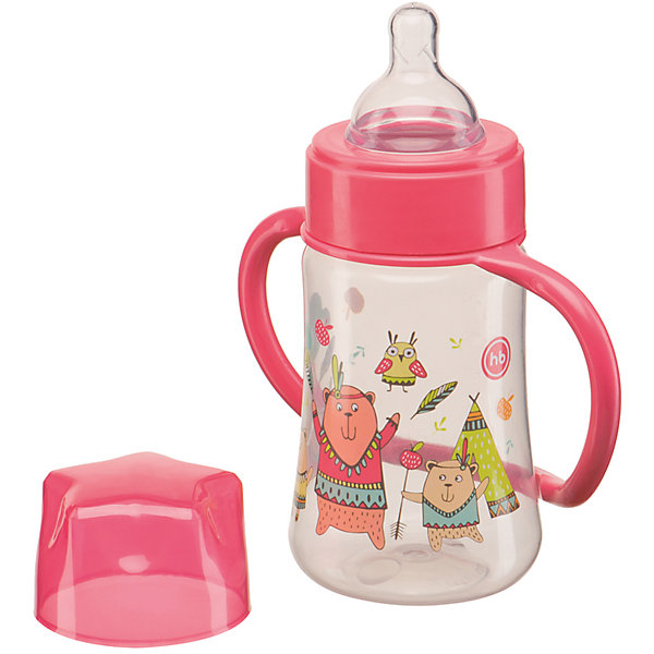 Бутылочка для кормления с ручками, 250 мл, Happy Baby, красный Бутылочка для кормления с ручками, 250 мл, Happy Baby, красный210 - 281 мл.<br>Легкая бутылочка Baby Bottle с ручками от английского производителя Happy Baby, 250 мл, красный предназначена для кормления малышей с первых дней жизни. В нее можно добавлять сцеженное грудное молоко, детскую молочную смесь и воду. Четкая шкала деления поможет определить, сколько малыш выпил жидкости. <br>Бутылочка имеет широкое горлышко, оснащена силиконовой соской, безопасной для детских десен, которую по мере изнашивания можно приобретать отдельно. К емкости крепятся пластиковые съемные ручки, удобные для захвата маленькими пальчиками ребенка. При необходимости ручки можно снять. Бутылочка имеет герметичную крышку, что позволяет избежать попадания внутрь микроорганизмов, пыли или грязи. Во время кормления жидкость из бутылки не выльется, также ее можно класть в сумку и спокойно идти гулять. Бутылочка Happy Baby обладает антиколиковым эффектом: благодаря специальному клапану излишний воздух будет удаляться из емкости во время глотания малышом молока. Это позволит избежать вздутия и колик. Кроме того, силиконовая соска обеспечивает медленный равномерный поток. Материал бутылочки – качественный полипропилен, простой в эксплуатации и уходе. Не содержит бисфенол А. Так как бутылка классической формы, ее легко можно мыть губкой или ершиком. <br><br>Дополнительная информация:<br><br>- эргономичные ручки<br>- герметичная крышка<br>- ручки легко снимаются<br>- шкала с делениями в 30 мл.<br>- медленный поток<br>- материал: полипропилен, силикон<br>- материал: соски: силикон<br>- объем бутылочки: 250 мл.<br><br>Бутылочку для кормления с ручками, 250 мл, Happy Baby, красный можно купить в нашем интернет-магазине.<br><br>Ширина мм: 75<br>Глубина мм: 135<br>Высота мм: 230<br>Вес г: 93<br>Возраст от месяцев: 0<br>Возраст до месяцев: 12<br>Пол: Унисекс<br>Возраст: Детский<br>SKU: 4696782