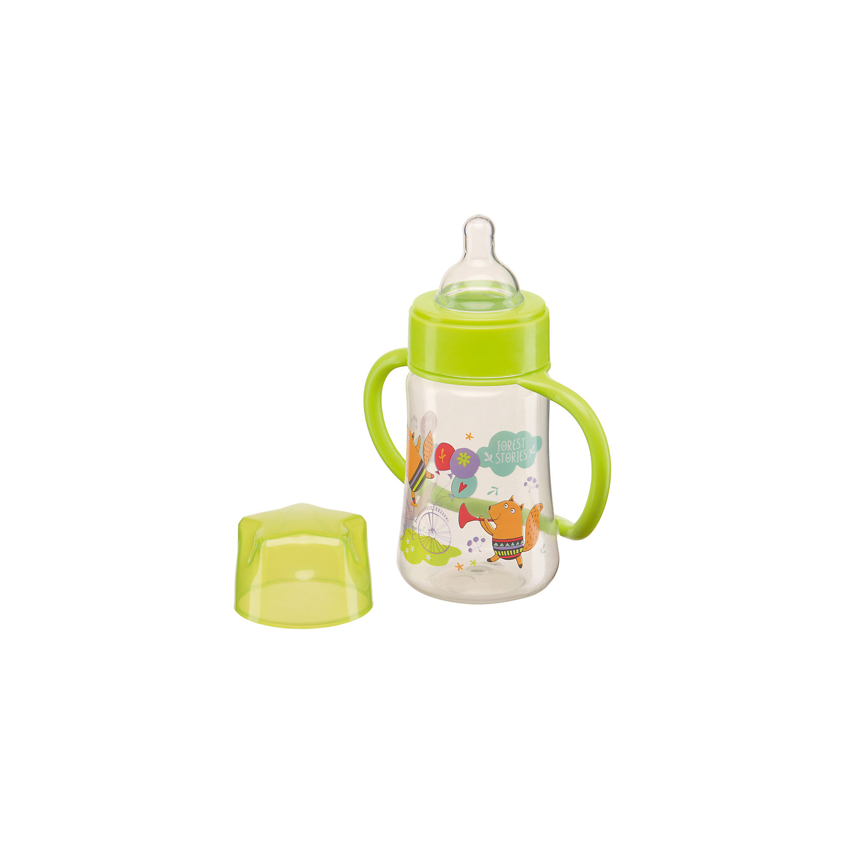 Бутылочка для кормления с ручками, 250 мл, Happy Baby, лайм Бутылочка для кормления с ручками, 250 мл, Happy Baby, лайм210 - 281 мл.<br>Бутылочка 250 мл, Happy Baby лайм имеет классическую форму с ручками, благодаря им малыш научится самостоятельно пить из бутылочки и быстрее привыкнет к чашке. Сделана из прозрачного ударопрочного пластика, устойчивого к прогреванию. Широкое горлышко поильника позволяет легко заполнять его и чистить, а мерная шкала поильника позволяет контролировать количество жидкости, выпитой ребенком.<br><br>Дополнительная информация:<br><br>- эргономичные ручки<br>- герметичная крышка<br>- ручки легко снимаются<br>- шкала с делениями в 30 мл.<br>- медленный поток<br>- материал: полипропилен, силикон<br>- материал: соски: силикон<br>- объем бутылочки: 250 мл.<br><br>Бутылочку для кормления с ручками, 250 мл, Happy Baby, лайм можно купить в нашем интернет-магазине.<br><br>Ширина мм: 75<br>Глубина мм: 135<br>Высота мм: 230<br>Вес г: 93<br>Возраст от месяцев: 0<br>Возраст до месяцев: 12<br>Пол: Унисекс<br>Возраст: Детский<br>SKU: 4696784