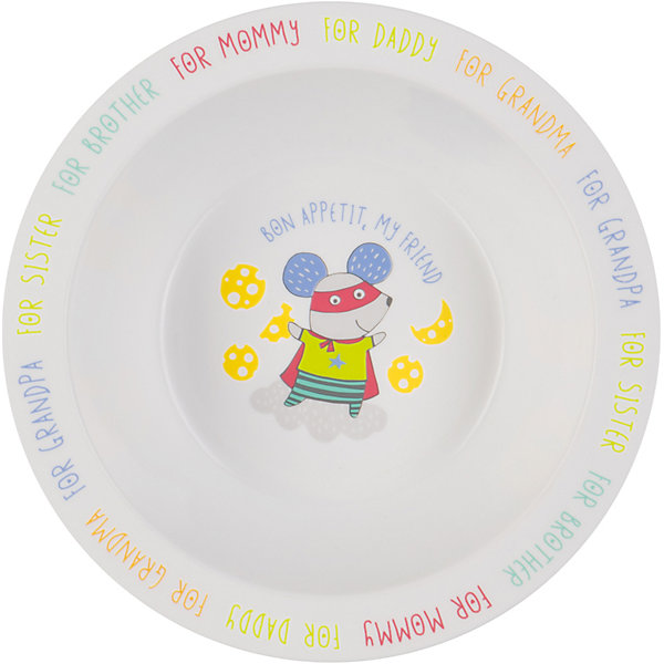 Тарелка глубокая Mouse, Happy Baby Тарелка глубокая Mouse, Happy BabyДетские тарелки<br>Глубокая тарелочка Mouse, Happy Baby прекрасно подойдёт для первого прикорма и самостоятельных приёмов пищи. Качественный и прочный материал не позволит тарелочке разбиться при случайном падении, а широкие края делают её более удобной для использования. Забавный рисунок на дне тарелки поможет маме заинтересовать ребёнка во время кормления. Тарелка глубокая Mouse, Happy Baby помогает малыша есть из посуды для взрослых; не бьется при случайном падении. Имеет широкие края , глубокая, а забавный рисунок на дне поможет заинтересовать ребенка.<br><br>Дополнительная информация: <br><br>- материал : полипропилен, термопластичный эластомер<br>- дизайн: животные<br>- диаметр: 16,5 см<br>- высота, 6 см<br>- цвет белый, бирюзовый, собака<br>- размеры, 165 * 60 * 60 мм<br>- размер упаковки (ДхШхВ), 22 * 15 * 6 см<br>- вес в упаковке, 85 г<br><br>Тарелку глубокую Mouse, Happy Baby можно купить в нашем интернет-магазине.<br><br>Ширина мм: 50<br>Глубина мм: 165<br>Высота мм: 210<br>Вес г: 58<br>Возраст от месяцев: 6<br>Возраст до месяцев: 18<br>Пол: Унисекс<br>Возраст: Детский<br>SKU: 4696836