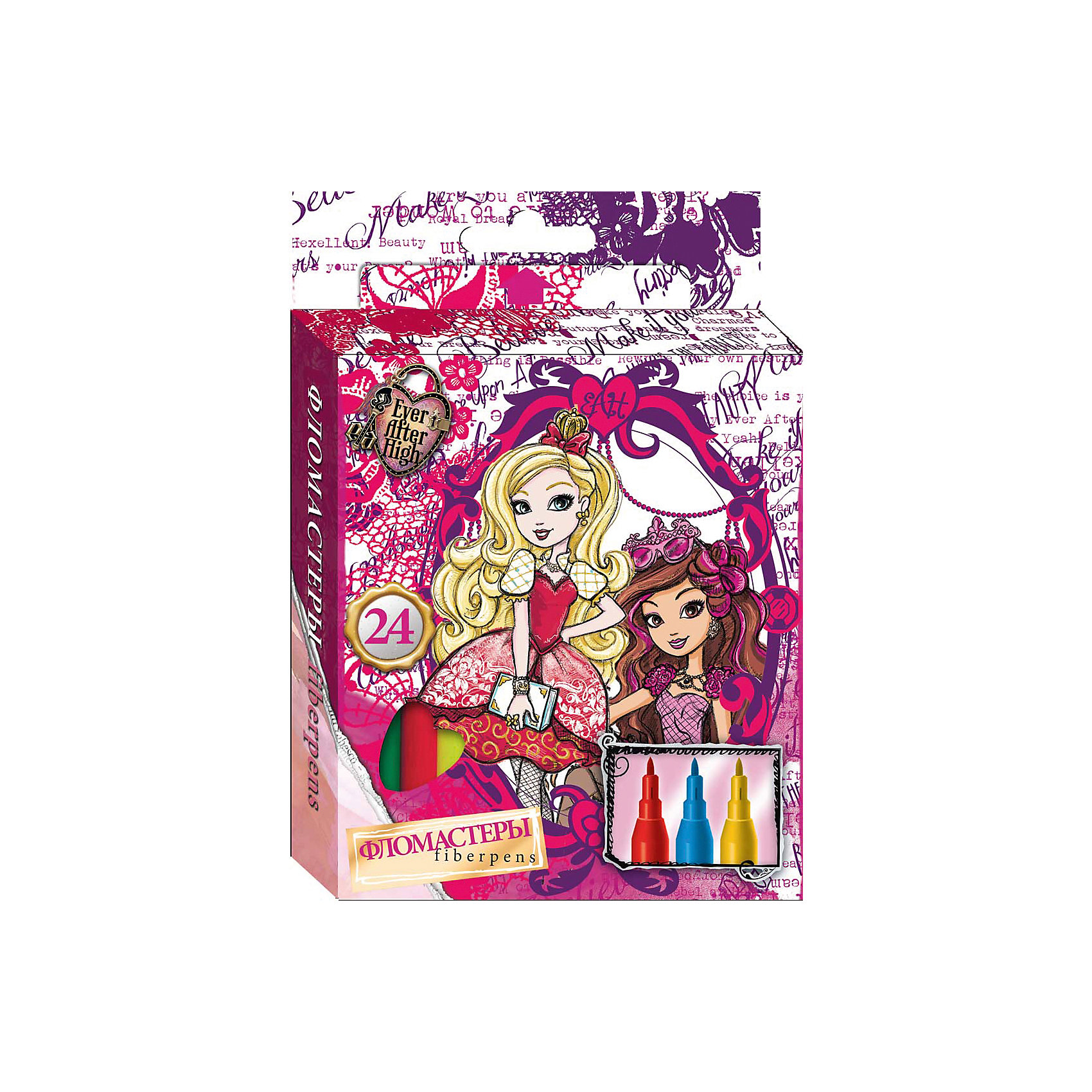 Фломастеры 24 цв., Ever After High Фломастеры 24 цв., Ever After HighEver after High<br>Фломастеры 24 цв., Ever After High (Долго и счастливо) – это прекрасный набор для детского творчества.<br>Фломастеры Ever After High (Долго и счастливо) предназначенные для рисования и раскрашивания, помогут вашей малышке создать неповторимые яркие картинки. Набор включает в себя фломастеры 24 ярких насыщенных цветов в разноцветных корпусах. Каждый фломастер оснащен плотным колпачком, надежно защищающим чернила от испарения. Пишущий край стержня достаточно тонкий, поэтому можно проводить ровные линии ярких цветов. Широкая гамма цветов удовлетворит самый взыскательный вкус, а рисунок на упаковке, изображающий учениц школы «Долго и счастливо» поднимет настроение любой девочке.<br><br>Дополнительная информация:<br><br>- В наборе: 24 фломастера<br>- Материал корпуса: пластик<br>- Упаковка: картонная коробка с европодвесом<br>- Размер упаковки: 19х165х116 мм.<br>- Вес: 133 гр.<br><br>Фломастеры 24 цв., Ever After High (Долго и счастливо) можно купить в нашем интернет-магазине.<br><br>Ширина мм: 19<br>Глубина мм: 165<br>Высота мм: 116<br>Вес г: 133<br>Возраст от месяцев: 48<br>Возраст до месяцев: 96<br>Пол: Унисекс<br>Возраст: Детский<br>SKU: 4700008