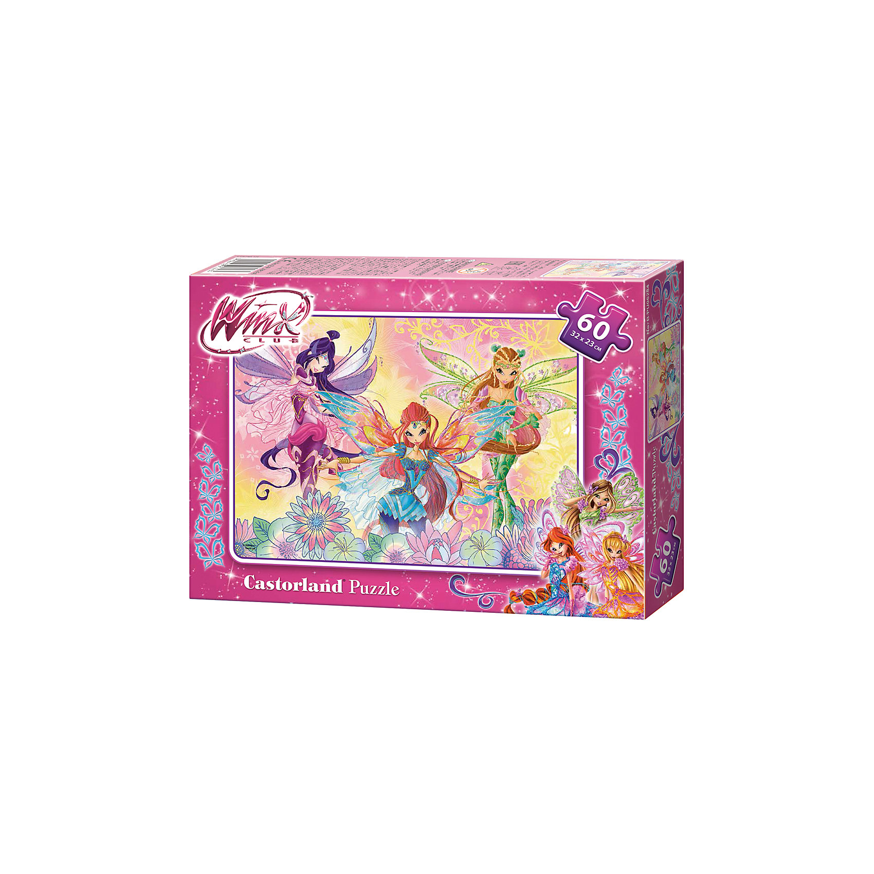 Пазл Летний полет, Winx Club, 60 деталей, Castorland Пазл Летний полет, Winx Club, 60 деталей, CastorlandПазлы для малышей<br><br>Пазл с любимыми героинями обязательно понравится девочкам. Собирание пазлов - увлекательное и полезное занятие, которое тренирует моторику, внимание, усидчивость и, конечно, дарит море положительных эмоций. Собери все детали пазла и узнай о приключениях любимых феечек! Готовая картинка, оформленная в рамку, станет отличным украшением детской комнаты. <br><br>Дополнительная информация:<br><br>- Материал: картон.<br>- Размер готовой картинки: 32х23 см.<br>- Размер упаковки: 17,5х13 см.<br>- 60 деталей. <br><br>Пазл Летний полет, Winx Club (Винкс Клаб), 60 деталей, Castorland (Касторлэнд), можно купить в нашем магазине.<br><br>Ширина мм: 180<br>Глубина мм: 130<br>Высота мм: 40<br>Вес г: 150<br>Возраст от месяцев: 36<br>Возраст до месяцев: 84<br>Пол: Унисекс<br>Возраст: Детский<br>SKU: 4700924