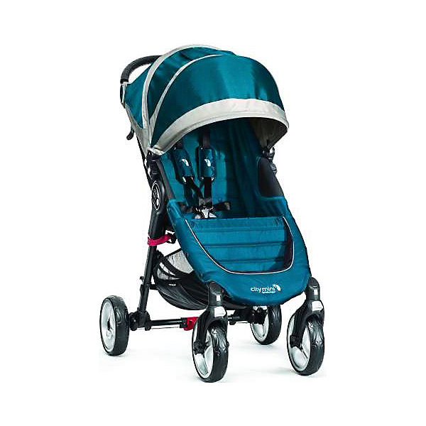 Прогулочная коляска Baby Jogger City Mini Single 4Wheel, бирюзовый-серый