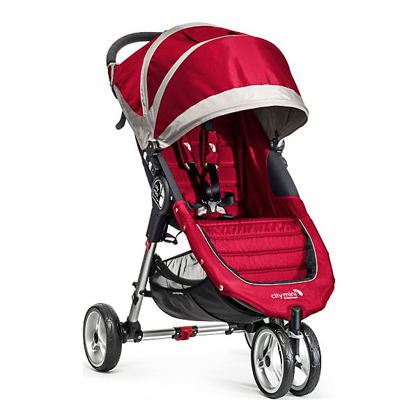 Прогулочная коляска Baby Jogger City Mini Single, красно-серый