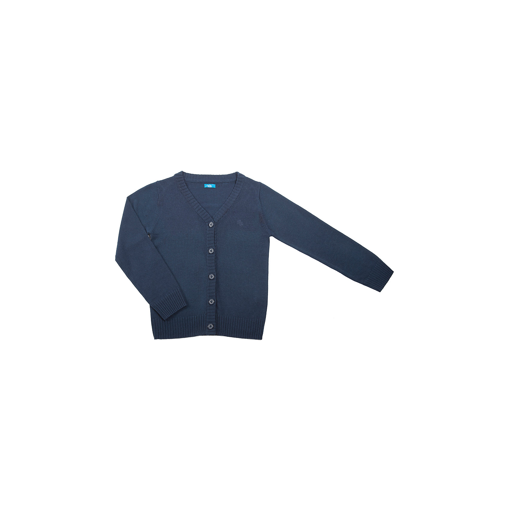 Кардиган для мальчика Button Blue Кардиган для мальчика Button BlueСвитера и кардиганы<br>Жакет для мальчика от известного бренда Button Blue<br>Вязаный жакет - изделие, способное подарить ребенку тепло и комфорт, а также сделать образ более многослойным, что очень модно в предстоящем сезоне. В оформлении модели небольшая фирменная вышивка.<br>Состав:<br>15% шерсть 20% нейлон 65% акрил<br><br>Ширина мм: 190<br>Глубина мм: 74<br>Высота мм: 229<br>Вес г: 236<br>Цвет: синий<br>Возраст от месяцев: 144<br>Возраст до месяцев: 156<br>Пол: Мужской<br>Возраст: Детский<br>Размер: 158,164,146,140,134,122,128,152<br>SKU: 4719122