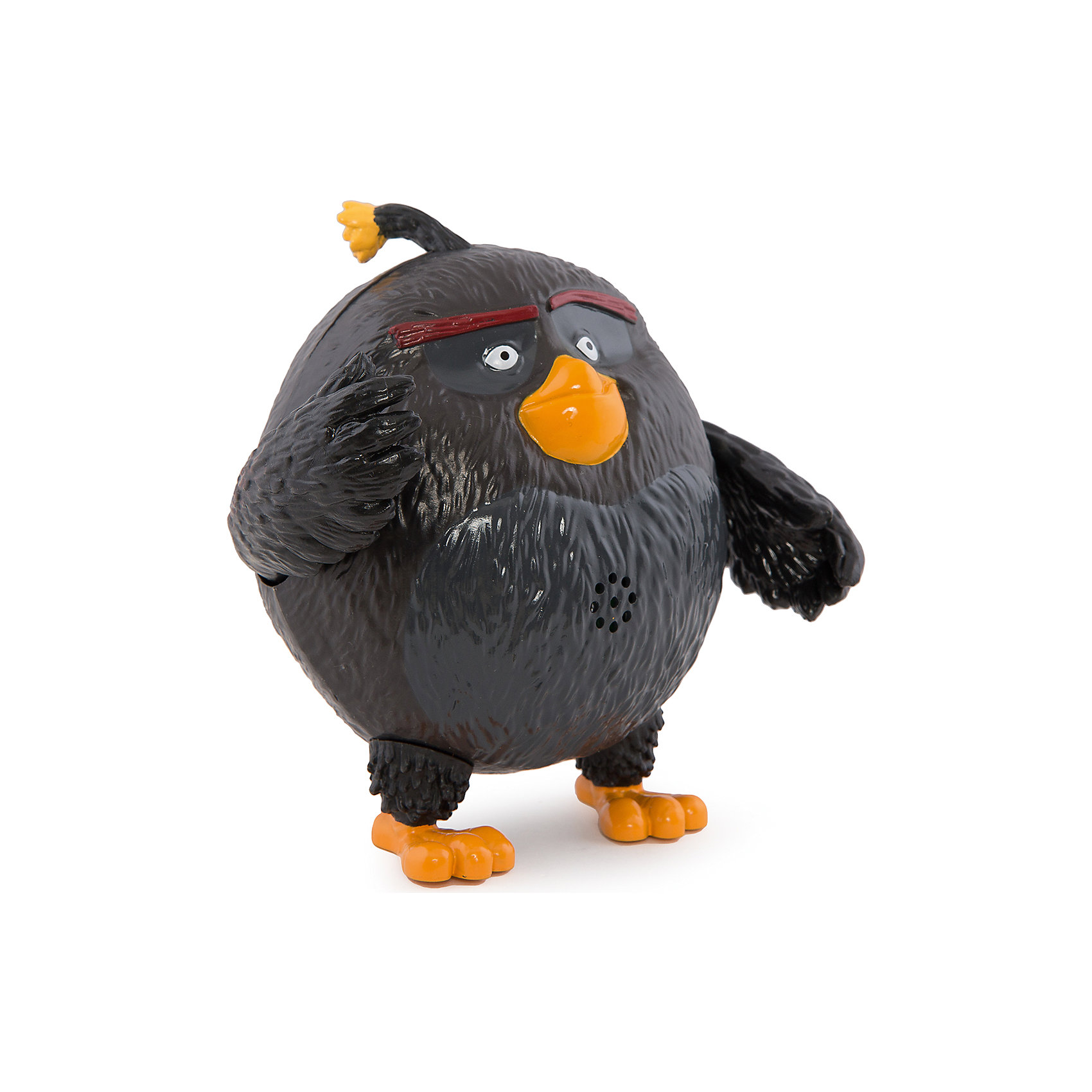 Интерактивная говорящая птица Бомб, Angry Birds Интерактивная говорящая птица Бомб, Angry BirdsИгрушки<br>Замечательная игрушка, созданная специально для поклонников серии компьютерных игр Angry Birds – подвижная фигурка со звуковыми эффектами от компании Spin Master, выполненная в виде главных героев Энгри Бёрдз. Такой подарок, несомненно, оценят не только дети, но и взрослые люди, особенно сейчас, в преддверии выхода полнометражного анимационного фильма про сердитых птичек и их врагов назойливых поросят – «Angry Birds в кино» (The Angry Birds Movie, 2016).<br><br>Фигурки изготовлены из пластика, ярко окрашены, внешний вид игрушек в точности повторяет их прототипов из виртуального мира. Фигурки имеют подвижные конечности и произносят звуки и фразы из мультфильма (на английском языке).<br><br><br>Интерактивную говорящую птицу Бомб, Angry Birds можно купить в нашем магазине.<br><br>Ширина мм: 170<br>Глубина мм: 210<br>Высота мм: 110<br>Вес г: 403<br>Возраст от месяцев: 36<br>Возраст до месяцев: 192<br>Пол: Унисекс<br>Возраст: Детский<br>SKU: 4719971