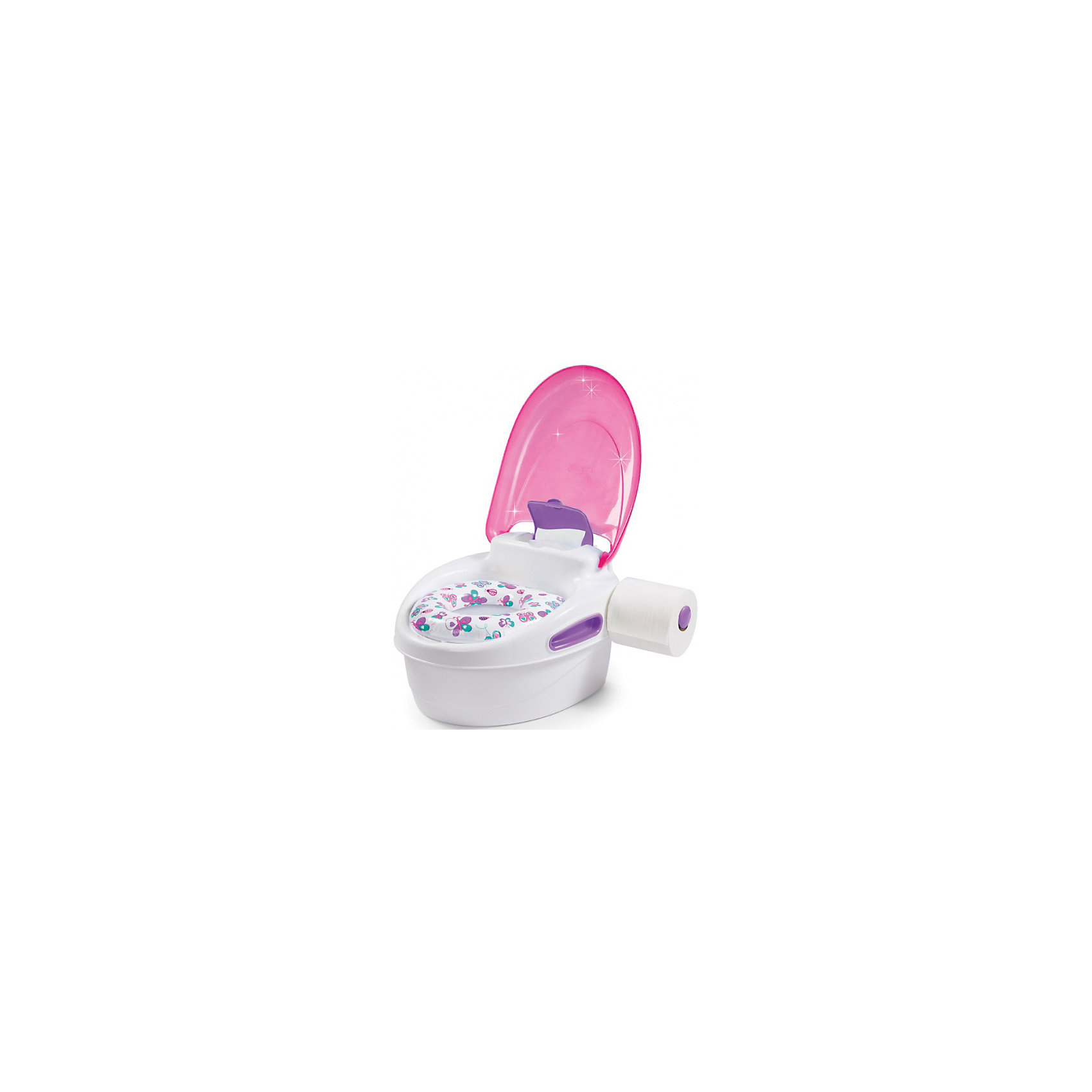 Горшок-подножка 3 в 1, Summer Infant, розовый Горшок-подножка 3 в 1, Summer Infant, розовыйГоршки, сиденья для унитаза, стульчики-подставки<br>Горшок-подножка 3 в 1, Summer Infant, My Fun Potty, обеспечит комфорт и удобство Вашей малышке и поможет ей быстрее приучиться к взрослому унитазу. Горшок состоит из стульчика-подножки, сиденья для унитаза и съемного резервуара. Удобное анатомическое сиденье обеспечивает ребенку максимальный комфорт, а когда малышка подрастет его можно установить на ободок взрослого унитаза. При необходимости горшок с закрывающейся крышкой легко трансформируется в удобную подножку, чтобы ребенок мог достать до раковины или взрослого унитаза. Резиновые основания горшка обеспечивают устойчивость и предотвращают скольжение по полу. Горшок снащен ручками для поддержания равновесия малыша, боксом для хранения влажных салфеток и держателем для туалетной бумаги. Рекомендовано для детей от 18 месяцев до 5 лет.<br><br>Дополнительная информация:<br><br>- Цвет: розовый.<br>- Материал: полипропилен. <br>- Размер горшка в собранном виде: 37 х 32 х 23 см.<br>- Размер подставки: 37 х 32 х 12,5 см.<br>- Вес: 1,2 кг.<br><br>Горшок-подножку 3 в 1, Summer Infant, розовый, можно купить в нашем интернет-магазине.<br><br>Ширина мм: 250<br>Глубина мм: 220<br>Высота мм: 300<br>Вес г: 1500<br>Возраст от месяцев: 9<br>Возраст до месяцев: 36<br>Пол: Женский<br>Возраст: Детский<br>SKU: 4722149