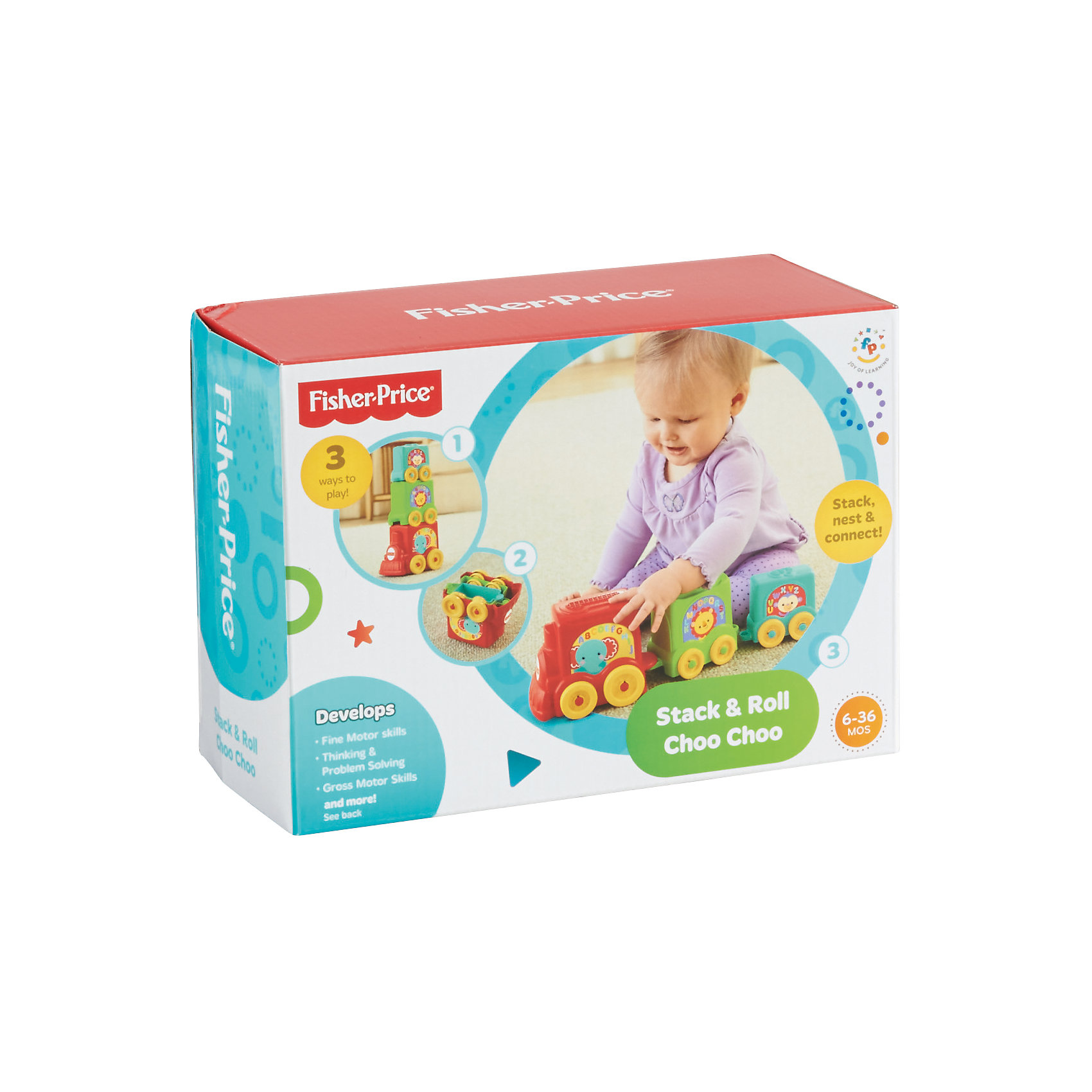 Кубики-блоки Паровозики, Fisher-Price Кубики-блоки Паровозики, Fisher-PriceНабор Кубики-блоки Паровозики отлично подойдет детям дошкольного возраста. Кубики помогут надолго увлечь малышей. Забавная детская пирамида состоит из локомотива и двух вагонов, которые можно ставить друг на друга или вкладывать один в другой. Все кубики разработаны с учетом того, чтобы малыш мог брать их в свои маленькие ручки. Ребенок может складывать их друг на друга, цеплять друг за другом и тянуть за собой. Каждый вагончик знакомит ребенка с новым персонажем и помогает обучиться цветам и названиям животных. <br>Такая игрушка помогает развить воображение, координацию движений и образное мышление, а также познавать мир. <br>Кубики-блоки Паровозики изготовлены из высококачественных, легких и безопасных для детей материалов, детали окрашены яркими красителями, устойчивыми к выгоранию и истиранию. Игрушка выполнена в соответствии с высокими стандартами качества компании Mattel.<br><br>Дополнительная информация:<br><br>цвет: разноцветный;<br>материал: пластик.<br><br>Кубики-блоки Паровозики от марки Fisher-Price (Фишер-Прайс), Mattel, можно купить в нашем магазине.<br><br>Ширина мм: 110<br>Глубина мм: 230<br>Высота мм: 165<br>Вес г: 425<br>Возраст от месяцев: 6<br>Возраст до месяцев: 24<br>Пол: Унисекс<br>Возраст: Детский<br>SKU: 4723413