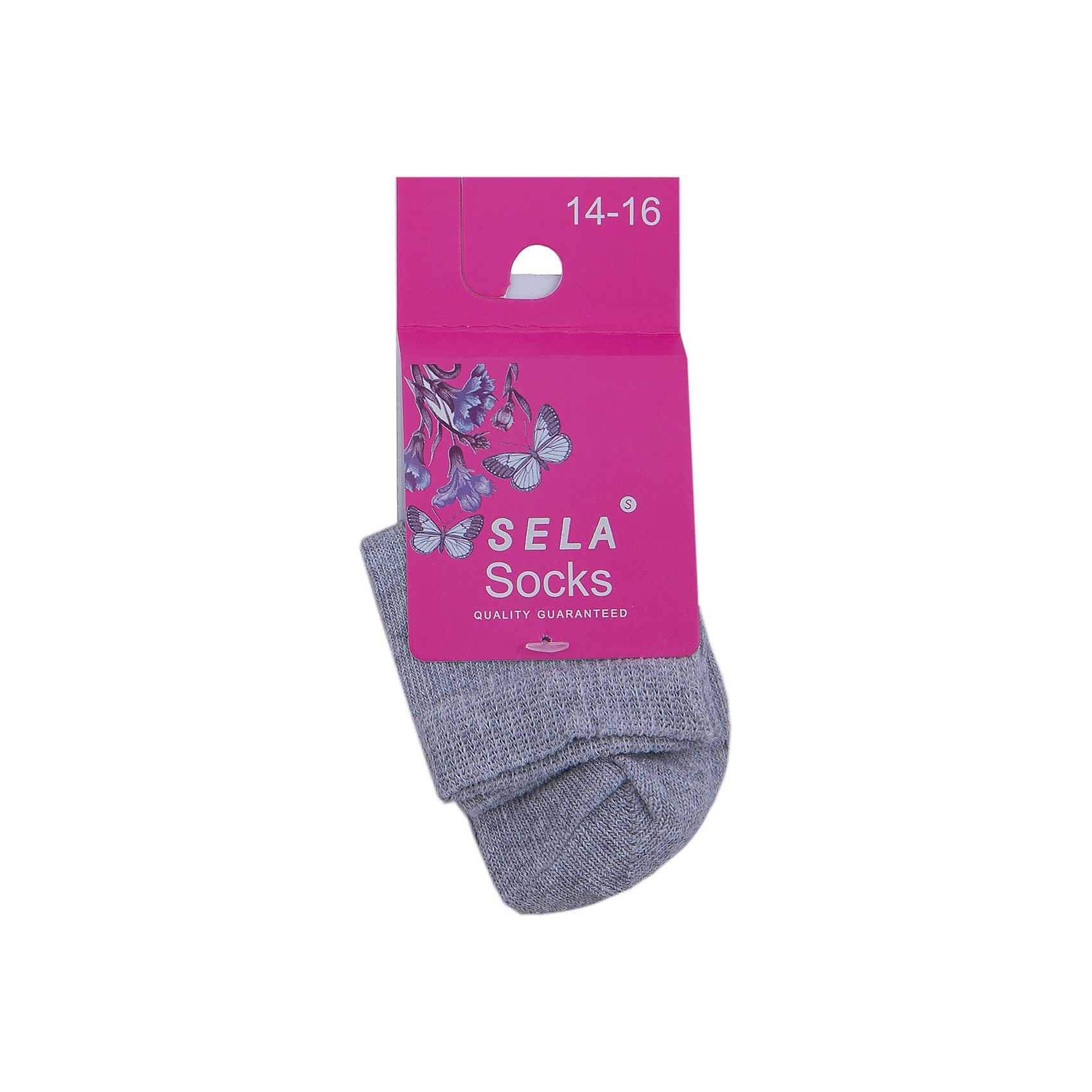 Носки для девочки SELA Носки для девочки SELAНоски<br>Носки для девочки от известной марки SELА помогут согреть ноги ребенка. Удобный крой и качественный материал обеспечат мальчику комфорт при ношении этой вещи. <br>По верху изделия идет мягкая широкая резинка. Цвет - универсальный и практичный. <br><br>Дополнительная информация:<br><br>материал: 80% хлопок, 17% нейлон, 3% эластан;<br>цвет: серый;<br>мягкая широкая резинка;<br>уход за изделием: стирка в машине при температуре до 30°С, не отбеливать, гладить при низкой температуре.<br><br>Носки для девочки от бренда SELА (Села) можно купить в нашем магазине.<br><br>Ширина мм: 87<br>Глубина мм: 10<br>Высота мм: 105<br>Вес г: 115<br>Цвет: серый<br>Возраст от месяцев: 60<br>Возраст до месяцев: 72<br>Пол: Женский<br>Возраст: Детский<br>Размер: 20,14,16,18<br>SKU: 4740967