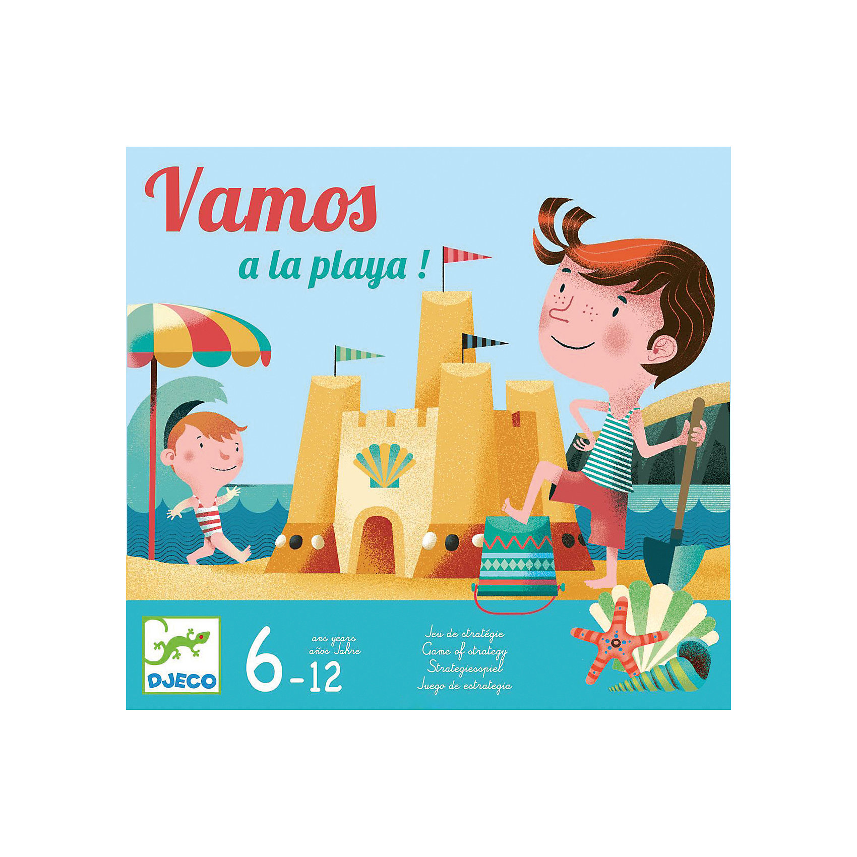 Настольная игра Мы идем на пляж, DJECO Настольная игра Мы идем на пляж, DJECOНастольная игра Мы идем на пляж от известного французского производителя Djeco – веселая тактическая игра для детей возрастом от 4 лет! <br><br>На пляже началось большое соревнование по постройке замков на песке! Кому из игроков удастся построить самый красивый замок из всех до того, как начнется прилив? И остерегайтесь опасностей, которые могут повредить ваш замок! <br><br>Игра развивает тактическое мышление детей, внимание и наблюдательность. <br><br>Количество игроков: 2-4 человек. <br>Примерное время игры: 15 минут.<br><br>Ширина мм: 300<br>Глубина мм: 280<br>Высота мм: 60<br>Вес г: 800<br>Возраст от месяцев: 36<br>Возраст до месяцев: 1188<br>Пол: Унисекс<br>Возраст: Детский<br>SKU: 4761468