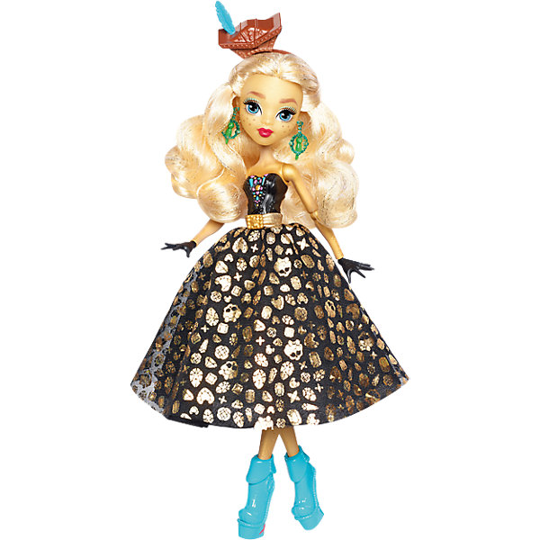 Кукла Дана Джонс из серии Пиратская авантюра, Monster High Кукла Дана Джонс из серии Пиратская авантюра, Monster HighКуклы<br>Дане Джонс, дочери легендарного пирата на этот раз предстоит найти выход с необитаемого острова после кораблекрушения. И, конечно же, не обойдется без поиска сокровищ! Ребенок по достоинству сможет оценить уникальный наряд куклы. Синяя юбка с картой сокровищ легким движением руки превращается в черную юбку с блестящими черепами. А в подошве и в шляпке-сундучке вы найдете золотые монеты.<br>Дополнительная информация:<br>Материал: пластик<br>Требуется подставка<br>Куклу Дана Джонс(Monster High) можно купить в нашем интернет-магазине.<br><br>Ширина мм: 329<br>Глубина мм: 203<br>Высота мм: 66<br>Вес г: 247<br>Возраст от месяцев: 72<br>Возраст до месяцев: 120<br>Пол: Женский<br>Возраст: Детский<br>SKU: 4765363