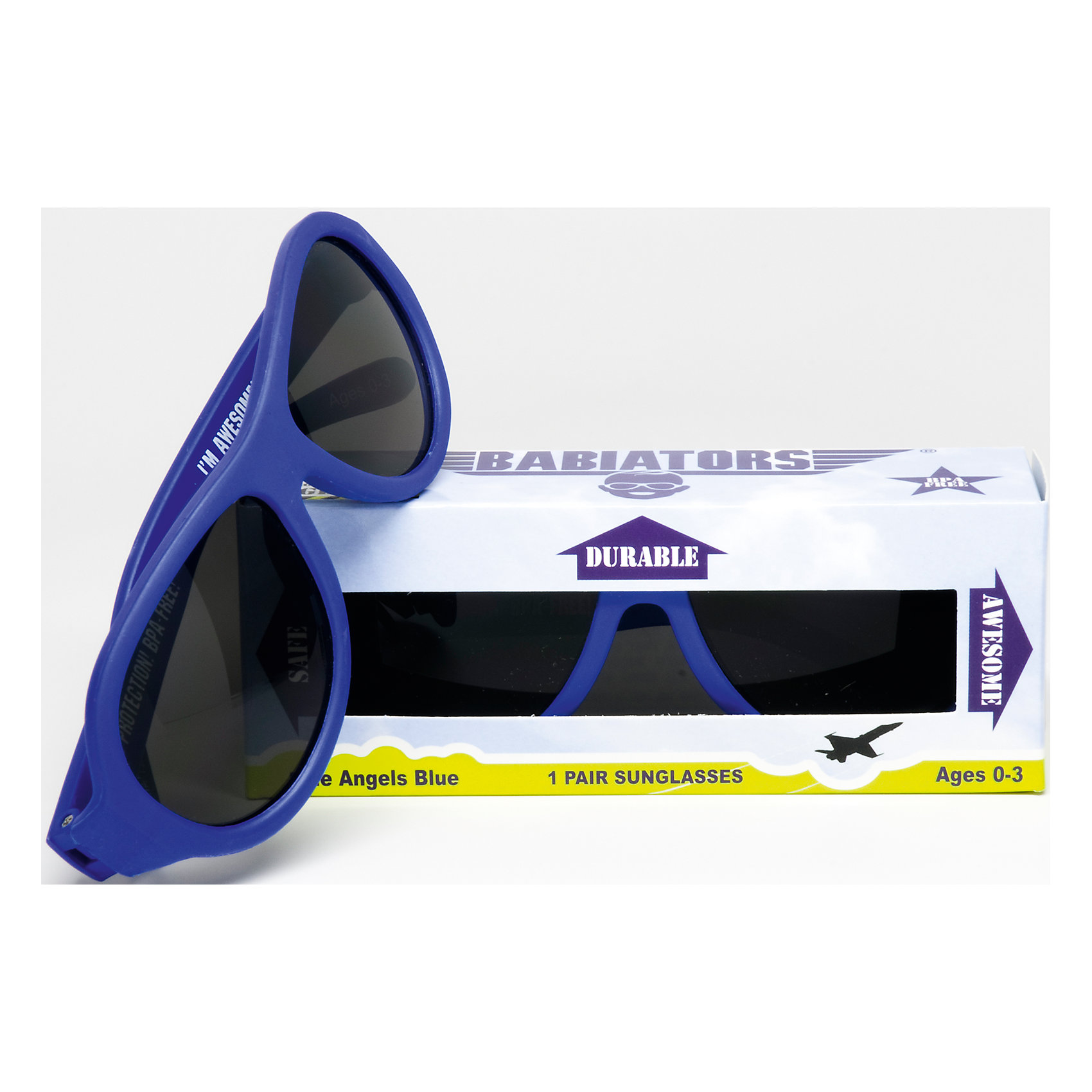 Солнцезащитные очки Babiators Original Солнцезащитные очки Babiators OriginalЗащита глаз всегда в моде.<br>Вы делаете все возможное, чтобы ваши дети были здоровы и в безопасности. Шлемы для езды на велосипеде, солнцезащитный крем для прогулок на солнце. Но как насчёт влияния солнца на глазах вашего ребёнка? Правда в том, что сетчатка глаза у детей развивается вместе с самим ребёнком. Это означает, что глаза малышей не могут отфильтровать УФ-излучение. Добавьте к этому тот факт, что дети за год получают трёхкратную дозу солнечного воздействия на взрослого человека (доклад Vision Council Report 2013, США). Проблема понятна - детям нужна настоящая защита, чтобы глазка были в безопасности, а зрение сильным.<br>Каждая пара солнцезащитных очков Babiators для детей обеспечивает 100% защиту от UVA и UVB. Прочные линзы высшего качества не подведут в самых сложных переделках. Будьте уверены, что очки Babiators созданы безопасными, прочными и классными, так что вы и ваш маленький лётчик можете приступать к своим приключениям!<br><br>• Прочная, гибкая прорезиненная оправа;<br>• 100 % защита от UVA и UVB солнечных лучей;<br>• Ударопрочные линзы;<br>• Стильные: выбор многих голливудских звёзд.<br><br>Ширина мм: 170<br>Глубина мм: 157<br>Высота мм: 67<br>Вес г: 117<br>Возраст от месяцев: 0<br>Возраст до месяцев: 36<br>Пол: Унисекс<br>Возраст: Детский<br>SKU: 4766955