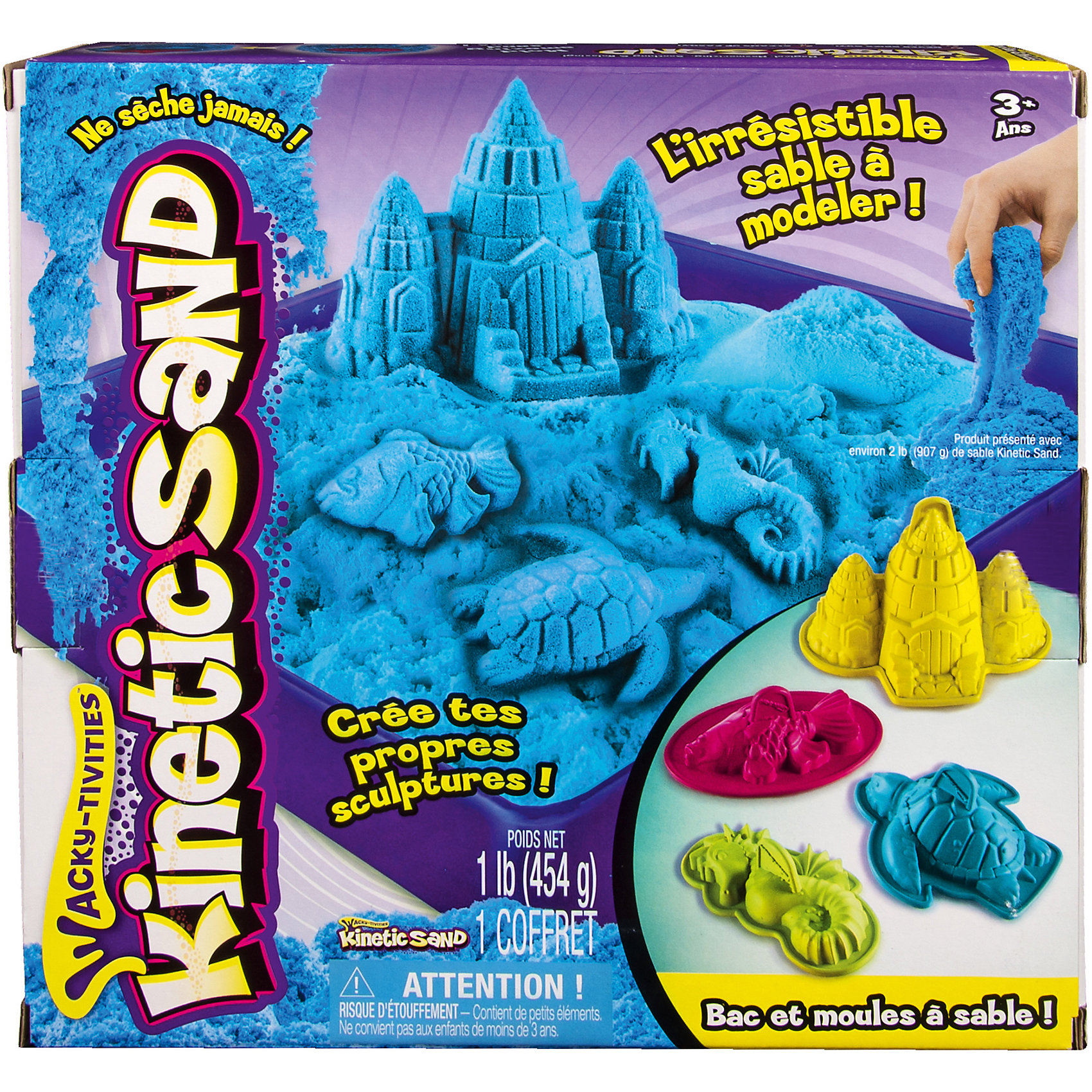 Песок для лепки Kinetic sand, 454 гр, лоток, 4 формочки, голубой Песок для лепки Kinetic sand, 454 гр, лоток, 4 формочки, голубойКинетический песок<br>Кинетический песок Kinetic Sand похож на мокрый песок и, благодаря специальному полимеру, он не высыхает, что позволяет играть с ним вновь! С помощью этого чудесного песка можно лепить различные формы и не испачкаться! Мягкий на ощупь и совершенно не липкий, что позволяет рукам и одежде оставаться чистыми. <br>В набор входит:<br>Песок одного цвета<br>4 формочки<br>Лоток-песочница<br><br>Ширина мм: 280<br>Глубина мм: 270<br>Высота мм: 60<br>Вес г: 868<br>Возраст от месяцев: 36<br>Возраст до месяцев: 84<br>Пол: Унисекс<br>Возраст: Детский<br>SKU: 4768727