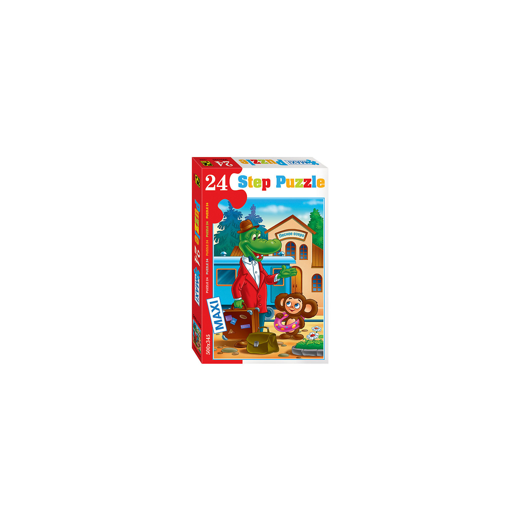 Пазл Чебурашка, 24 MAXI детали, Step Puzzle Пазл Чебурашка, 24 MAXI детали, Step PuzzleПазлы для малышей<br>Пазл Чебурашка, 24 MAXI детали, Step Puzzle (Степ Пазл) – это замечательный красочный пазл с изображением любимых героев.<br>Пазл «Чебурашка» создан по мотивам популярного советского мультфильма, посвященного 2 закадычным друзьям, придуманным писателем Эдуардом Успенским. Подарите ребенку чудесный пазл, и он будет увлеченно подбирать детали, пока не составит яркую и интересную картинку, на которой Крокодил Гена и Чебурашка приехали в голубом вагоне на станцию «Лесное озеро», чтобы отдохнуть и искупаться. Большие детали позволяют самостоятельно собирать картинку даже маленьким детям. Сборка пазла Чебурашка от Step Puzzle (Степ Пазл) подарит Вашему ребенку множество увлекательных вечеров и принесет пользу для развития. Координация, моторика, внимательность легко тренируются, пока ребенок увлеченно собирает пазл. Детали пазла хорошо проклеены, идеально сцепляются друг с другом, не расслаиваются.<br><br>Дополнительная информация:<br><br>- Количество деталей: 24 MAXI<br>- Размер собранной картинки: 50х34,5 см.<br>- Материал: высококачественный картон<br>- Упаковка: картонная коробка<br>- Размер упаковки: 24,5x38x4 см.<br>- Вес: 688 гр.<br><br>Пазл Чебурашка, 24 MAXI детали, Step Puzzle (Степ Пазл) можно купить в нашем интернет-магазине.<br><br>Ширина мм: 375<br>Глубина мм: 245<br>Высота мм: 40<br>Вес г: 658<br>Возраст от месяцев: 36<br>Возраст до месяцев: 96<br>Пол: Унисекс<br>Возраст: Детский<br>Количество деталей: 24<br>SKU: 4769308