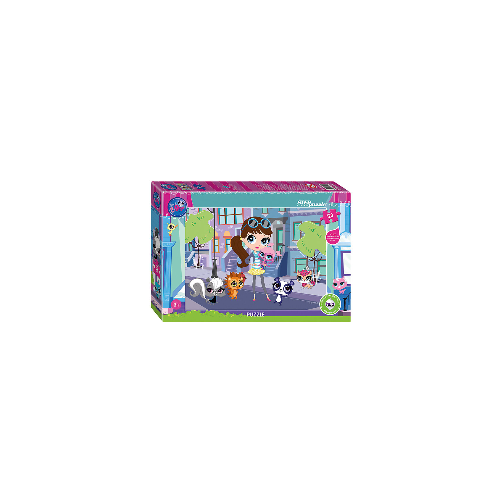 Пазл Littlest Pet Shop, 120 деталей, Step Puzzle Пазл Littlest Pet Shop, 120 деталей, Step PuzzleКлассические пазлы<br>Пазл Littlest Pet Shop, 120 деталей, Step Puzzle (Степ Пазл) – это замечательный красочный пазл с изображением любимых героев.<br>Пазл Littlest Pet Shop создан по мотивам мультфильма «Маленький зоомагазин». Подарите ребенку чудесный пазл, и он будет увлеченно подбирать детали, пока не составит яркую и интересную картинку, на которой изображены девочка Блейс и ее друзья животные из зоомагазина. Сборка пазла Littlest Pet Shop от Step Puzzle (Степ Пазл) подарит Вашему ребенку множество увлекательных вечеров и принесет пользу для развития. Координация, моторика, внимательность легко тренируются, пока ребенок увлеченно собирает пазл. Детали пазла хорошо проклеены, идеально сцепляются друг с другом, не расслаиваются.<br><br>Дополнительная информация:<br><br>- Количество деталей: 120<br>- Размер собранной картинки: 23х16,5 см.<br>- Материал: высококачественный картон<br>- Упаковка: картонная коробка<br>- Размер упаковки: 12,5x18,1x2,6 см.<br>- Вес: 56 гр.<br><br>Пазл Littlest Pet Shop, 120 деталей, Step Puzzle (Степ Пазл) можно купить в нашем интернет-магазине.<br><br>Ширина мм: 175<br>Глубина мм: 125<br>Высота мм: 35<br>Вес г: 80<br>Возраст от месяцев: 36<br>Возраст до месяцев: 96<br>Пол: Унисекс<br>Возраст: Детский<br>Количество деталей: 120<br>SKU: 4769309