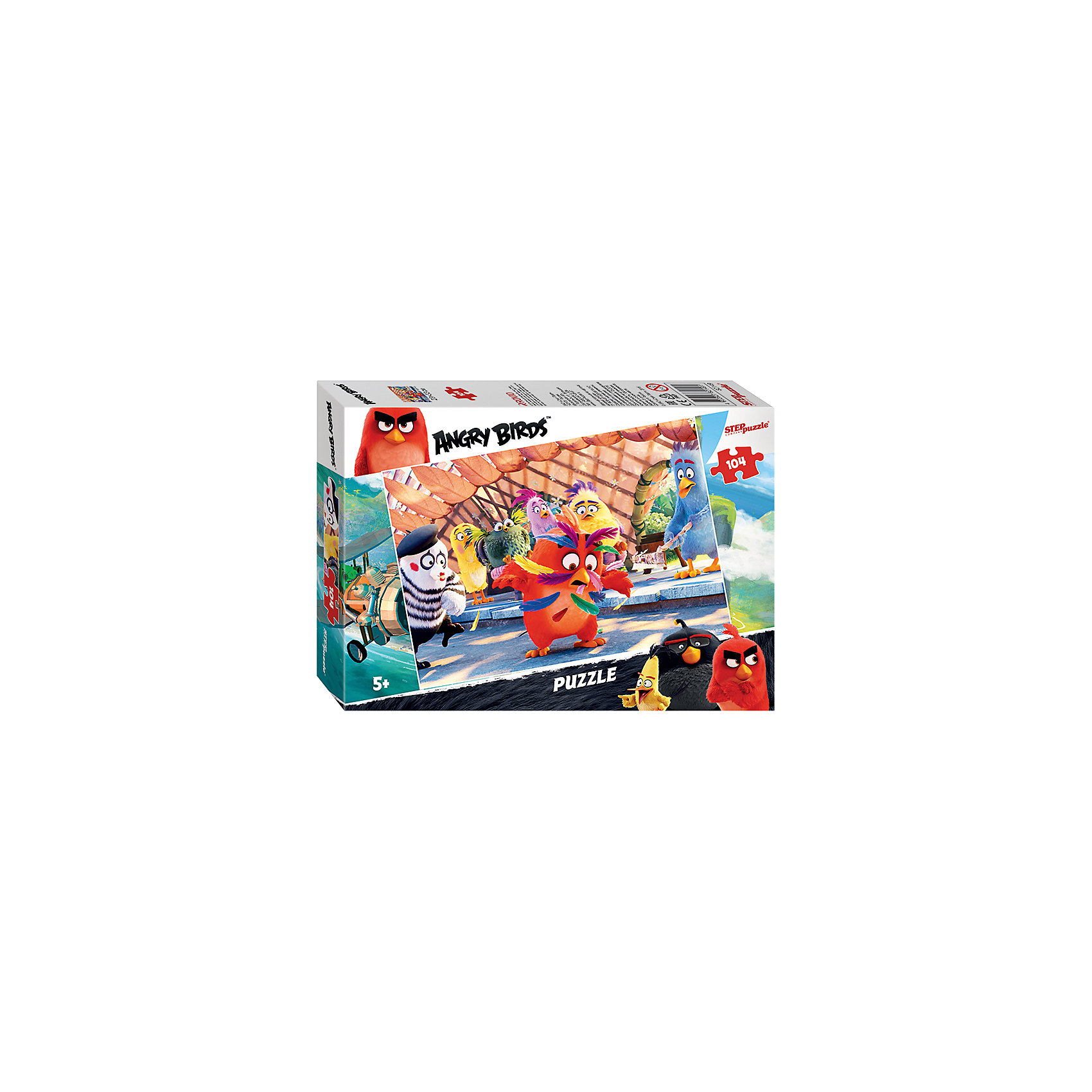 Пазл Angry Birds, 104 детали, Step Puzzle Пазл Angry Birds, 104 детали, Step PuzzleКлассические пазлы<br>Пазл Angry Birds, 104 детали, Step Puzzle (Степ Пазл) – это замечательный красочный пазл с изображением любимых героев.<br>Пазл Angry Birds создан по мотивам мультфильма Angry Birds в кино, в котором рассказывается с чего началось противостояние сердитых птичек и зеленых свинок. Сборка пазла Angry Birds от Step Puzzle (Степ Пазл) подарит Вашему ребенку множество увлекательных вечеров и принесет пользу для развития. Координация, моторика, внимательность легко тренируются, пока ребенок увлеченно собирает пазл. Детали пазла хорошо проклеены, идеально сцепляются друг с другом, не расслаиваются.<br><br>Дополнительная информация:<br><br>- Количество деталей: 104<br>- Размер собранной картинки: 23х33 см.<br>- Материал: высококачественный картон<br>- Упаковка: картонная коробка<br>- Размер упаковки: 13,7x19,6x3,8 см.<br>- Вес: 110 гр.<br><br>Пазл Angry Birds, 104 детали, Step Puzzle (Степ Пазл) можно купить в нашем интернет-магазине.<br><br>Ширина мм: 195<br>Глубина мм: 137<br>Высота мм: 35<br>Вес г: 150<br>Возраст от месяцев: 60<br>Возраст до месяцев: 120<br>Пол: Унисекс<br>Возраст: Детский<br>Количество деталей: 104<br>SKU: 4769311