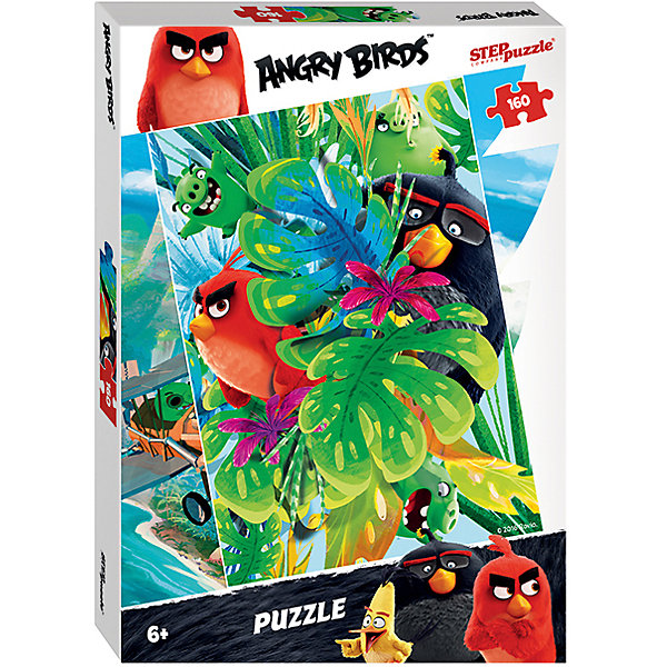 Пазл Angry Birds, 160 деталей, Step Puzzle Пазл Angry Birds, 160 деталей, Step PuzzleAngry Birds<br>Пазл Angry Birds, 160 деталей, Step Puzzle (Степ Пазл) – это замечательный красочный пазл с изображением любимых героев.<br>Пазл Angry Birds создан по мотивам мультфильма Angry Birds в кино, в котором рассказывается с чего началось противостояние сердитых птичек и зеленых свинок. Подарите ребенку чудесный пазл, и он будет увлеченно подбирать детали, пока не составит яркую и интересную картинку, на которой сердитые птички и вредные свинки прячутся за широкими листьями. Сборка пазла Angry Birds от Step Puzzle (Степ Пазл) подарит Вашему ребенку множество увлекательных вечеров и принесет пользу для развития. Координация, моторика, внимательность легко тренируются, пока ребенок увлеченно собирает пазл. Детали пазла хорошо проклеены, идеально сцепляются друг с другом, не расслаиваются.<br><br>Дополнительная информация:<br><br>- Количество деталей: 160<br>- Размер собранной картинки: 34,5х24 см.<br>- Материал: высококачественный картон<br>- Упаковка: картонная коробка<br>- Размер упаковки: 28x19,5x3,3 см.<br>- Вес: 156 гр.<br><br>Пазл Angry Birds, 160 деталей, Step Puzzle (Степ Пазл) можно купить в нашем интернет-магазине.<br><br>Ширина мм: 280<br>Глубина мм: 195<br>Высота мм: 40<br>Вес г: 230<br>Возраст от месяцев: 72<br>Возраст до месяцев: 144<br>Пол: Унисекс<br>Возраст: Детский<br>Количество деталей: 160<br>SKU: 4769316