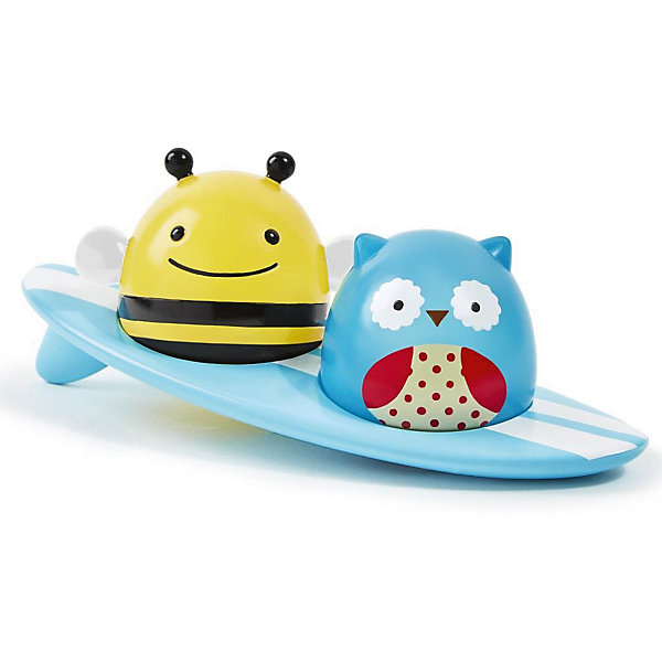 Игрушка для ванной Серферы, Skip Hop Игрушка для ванной Серферы, Skip HopИгрушки для ванной<br>Игрушка для ванной Серферы, Skip Hop<br><br>Характеристики:<br><br>• В набор входит: три плавающие игрушки<br>• Состав: пластик <br>• Размер: 18* 7* 7 см<br>• Производитель: Китай<br>• При замыкании контактов на основании фигурок пальцем или при контакте с водой фигурки начинают светиться (работает от батареек).<br><br>Данная игрушка имеет необычную особенность - она начинает светиться при контакте с водой. Игрушка в виде Совы и Пчелы могут быть извлечены из доски для сёрфинга. Размер этой игрушки для ванны очень подходит для маленьких ручек, детям будет удобно запускать этот оригинальный сёрф по ванной, воображая, что отважные герои на сёрфе покоряют морские просторы. Оригинальная форма игрушки позволяет героям всегда держаться на плаву. <br><br>Игрушка сочетает в себе сразу несколько цветов, чтобы привлечь внимание малыша и познакомить с некоторыми цветами. Играя с этой игрушкой малыш сможет развивать логическое мышление, звуковое, зрительное и тактильное восприятие, а также моторику рук. <br><br>Игрушку для ванной Серферы от Skip Hop можно купить в нашем интернет-магазине.<br><br>Ширина мм: 99<br>Глубина мм: 99<br>Высота мм: 99<br>Вес г: 99<br>Возраст от месяцев: -2147483648<br>Возраст до месяцев: 2147483647<br>Пол: Унисекс<br>Возраст: Детский<br>SKU: 4769513