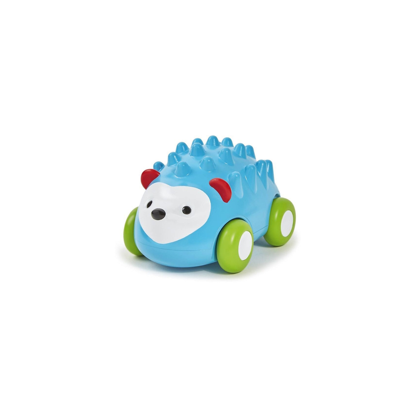 Развивающая игрушка Ежик-машинка, Skip Hop Развивающая игрушка Ежик-машинка, Skip HopРазвивающие игрушки<br>Развивающая игрушка Ёжик-машинка, Skip Hop<br><br>Характеристики:<br><br>• В набор входит: игрушка<br>• Состав: пластик<br>• Размер: 30 * 20 * 20 см.<br>• Для детей в возрасте: от 6 месяцев<br>• Страна производитель: Китай<br><br>Машинка ёжик может легко кататься по твёрдым поверхностям, стимулируя малыша ползать и следовать за ней, или же смотреть как она катается. Внутри находится механизм и если оттянуть машинку назад, она поедет вперёд. Приятная безопасная рельефная текстура иголок ёжика будет помогать изучать новые формы предметов. <br><br>Благодаря удобному размеру ёжика легко хватать ручками и с ним приятно играть даже маленьким. Игрушка сочетает в себе сразу несколько цветов, чтобы привлечь внимание малыша и научить его разным оттенкам. Играя с этой игрушкой-машинкой малыш сможет развивать зрительное и тактильное восприятие, а также моторику рук. <br><br>Развивающую игрушку Ёжика-машинку, Skip Hop можно купить в нашем интернет-магазине.<br><br>Ширина мм: 99<br>Глубина мм: 99<br>Высота мм: 99<br>Вес г: 99<br>Возраст от месяцев: -2147483648<br>Возраст до месяцев: 2147483647<br>Пол: Унисекс<br>Возраст: Детский<br>SKU: 4769515