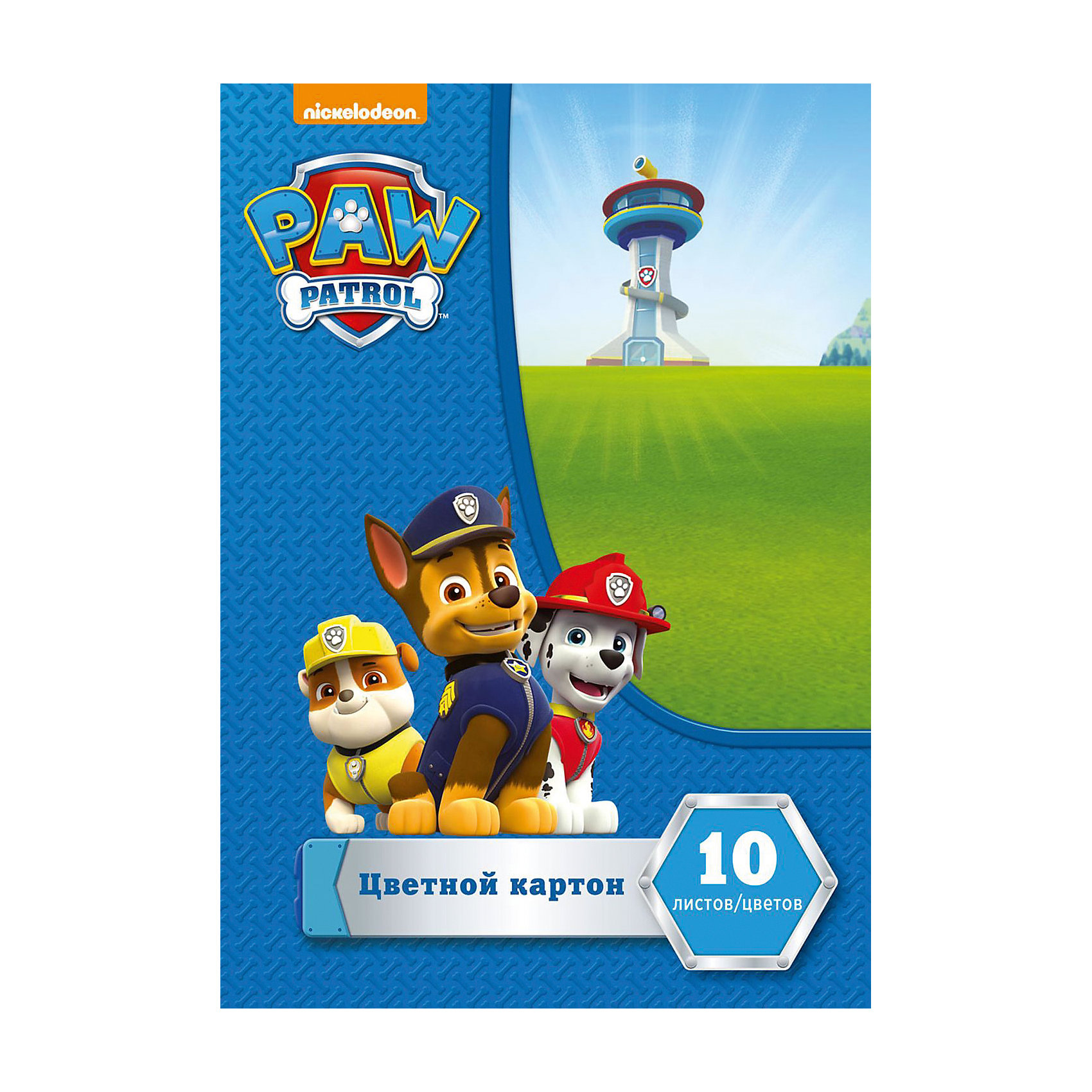 Цветной картон Щенячий Патруль, 10 листов, 10 цветов Цветной картон Щенячий Патруль, 10 листов, 10 цветовКартон<br>Цветной картон Щенячий Патруль - это отличный материал для детского творчества, поделок и аппликаций. В комплект входят 10 цветов (10 листов) мелованного картона: желтый, оранжевый, красный, синий, зеленый, фиолетовый, коричневый, черный, золотой, серебристый. Листы<br>упакованы в картонную папку с одним клапаном, украшенную изображением веселых щенят из мультсериала Щенячий Патруль. <br><br><br>Дополнительная информация:<br><br>- В комплекте: 10 листов цветного картона (10 цветов).<br>- Материал: мелованный картон.<br>- Формат: А4.<br>- Размер упаковки: 29,5 х 0,3 х 20 см.<br>- Вес: 132 гр.<br><br>Цветной картон Щенячий Патруль, 10 л., 10 цв., можно купить в нашем интернет-магазине.<br><br>Ширина мм: 295<br>Глубина мм: 205<br>Высота мм: 3<br>Вес г: 132<br>Возраст от месяцев: 36<br>Возраст до месяцев: 120<br>Пол: Унисекс<br>Возраст: Детский<br>SKU: 4774818