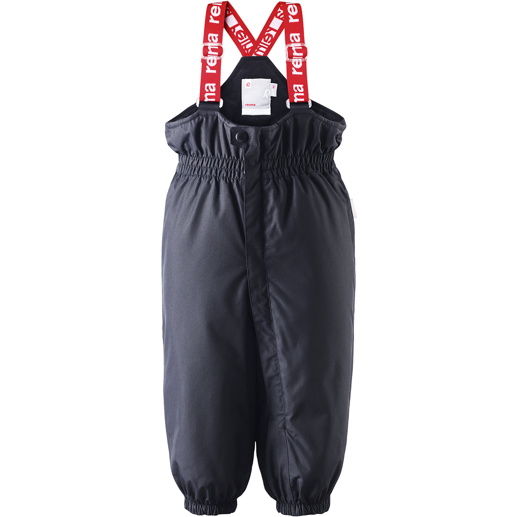 Брюки Stockholm Reimatec® Reima Брюки Stockholm Reimatec® ReimaВерхняя одежда<br>Брюки Reimatec® Reima<br>Зимние брюки для малышей. Все швы проклеены и водонепроницаемы. Прочный материал. Водо- и ветронепроницаемый, «дышащий» и грязеотталкивающий материал. Гладкая подкладка из полиэстра. Сверхэластичный пояс. Прочные силиконовые штрипки. Длинная молния для легкого одевания. Регулируемые подтяжки. Безопасные светоотражающие детали.<br>Утеплитель: Reima® Comfort insulation,140 g<br>Уход:<br>Стирать по отдельности, вывернув наизнанку. Застегнуть молнии и липучки. Стирать моющим средством, не содержащим отбеливающие вещества. Полоскать без специального средства. Во избежание изменения цвета изделие необходимо вынуть из стиральной машинки незамедлительно после окончания программы стирки. Можно сушить в сушильном шкафу или центрифуге (макс. 40° C).<br>Состав:<br>100% Полиамид, полиуретановое покрытие<br><br>Ширина мм: 215<br>Глубина мм: 88<br>Высота мм: 191<br>Вес г: 336<br>Цвет: черный<br>Возраст от месяцев: 9<br>Возраст до месяцев: 12<br>Пол: Унисекс<br>Возраст: Детский<br>Размер: 80,86,92,98<br>SKU: 4776119