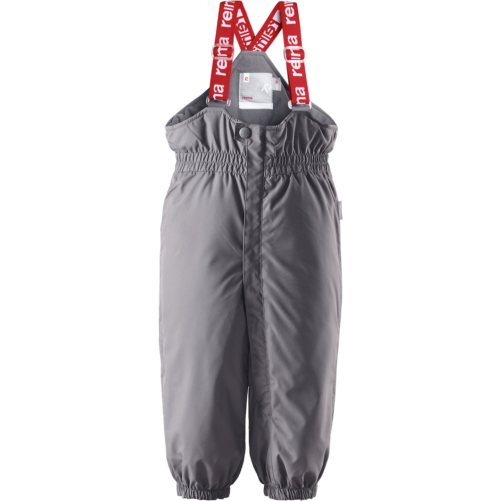 Брюки Stockholm Reimatec® Reima Брюки Stockholm Reimatec® ReimaОдежда<br>Брюки Reimatec® Reima<br>Зимние брюки для малышей. Все швы проклеены и водонепроницаемы. Прочный материал. Водо- и ветронепроницаемый, «дышащий» и грязеотталкивающий материал. Гладкая подкладка из полиэстра. Сверхэластичный пояс. Прочные силиконовые штрипки. Длинная молния для легкого одевания. Регулируемые подтяжки. Безопасные светоотражающие детали.<br>Утеплитель: Reima® Comfort insulation,140 g<br>Уход:<br>Стирать по отдельности, вывернув наизнанку. Застегнуть молнии и липучки. Стирать моющим средством, не содержащим отбеливающие вещества. Полоскать без специального средства. Во избежание изменения цвета изделие необходимо вынуть из стиральной машинки незамедлительно после окончания программы стирки. Можно сушить в сушильном шкафу или центрифуге (макс. 40° C).<br>Состав:<br>100% Полиамид, полиуретановое покрытие<br><br>Ширина мм: 215<br>Глубина мм: 88<br>Высота мм: 191<br>Вес г: 336<br>Цвет: серый<br>Возраст от месяцев: 9<br>Возраст до месяцев: 12<br>Пол: Унисекс<br>Возраст: Детский<br>Размер: 80,92,98,86<br>SKU: 4776129