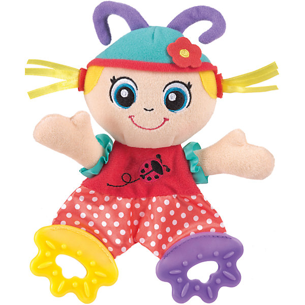 Мягкая игрушка Божья Коровка, Playgro Мягкая игрушка Божья Коровка, PlaygroИгрушки для новорожденных<br>Мягкая игрушка Божья Коровка выполнена из мягкого велюра разных цветов. Благодаря частям из мягкого пластика она может использоваться в качестве прорезывателя, который снимет неприятные ощущения при появлении первых молочных зубов.<br><br>Дополнительная информация:<br><br>- Возраст: от 3 месяцев до 2 лет<br>- Материал: текстиль, пластик<br>- Размер: 13х4х24 см<br>- Вес: 0.06 кг<br><br>Мягкую игрушку Божья Коровка, Playgro можно купить в нашем интернет-магазине.<br><br>Ширина мм: 130<br>Глубина мм: 42<br>Высота мм: 240<br>Вес г: 60<br>Возраст от месяцев: 3<br>Возраст до месяцев: 24<br>Пол: Женский<br>Возраст: Детский<br>SKU: 4779541