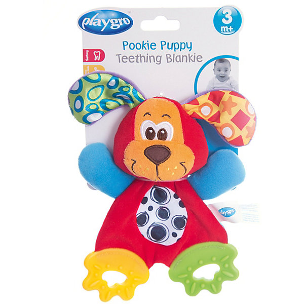 Мягкая игрушка Щенок, Playgro Мягкая игрушка Щенок, PlaygroМягкие игрушки животные<br>С этим милым щенком можно не только играть как с мягкой игрушкой, но и использовать как прорезыватель. На его лапках расположены мягкие грызунки, которые снимут неприятные ощущения во время роста зубов. Так же игрушка будет развивать мелкую моторику и визуальное восприятие ребенка.<br><br>Дополнительная информация:<br><br>- Возраст: от 3 месяцев до 2 лет<br>- Материал: текстиль, пластик<br>- Размер: 13х4х24 см<br>- Вес: 0.06 кг<br><br>Мягкую игрушку Щенок, Playgro можно купить в нашем интернет-магазине.<br><br>Ширина мм: 130<br>Глубина мм: 42<br>Высота мм: 240<br>Вес г: 60<br>Возраст от месяцев: 3<br>Возраст до месяцев: 24<br>Пол: Унисекс<br>Возраст: Детский<br>SKU: 4779542