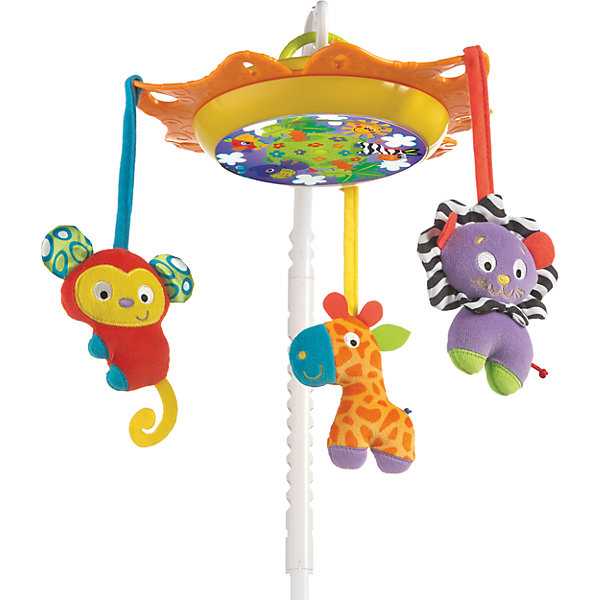 Музыкальная карусель, Playgro Музыкальная карусель, PlaygroИгрушки для новорожденных<br>Эта красивая и музыкальная подвеска легко крепится на бортик детской кроватки. При вращении карусели проигрывается мелодия и горит подсветка, которая создаст спокойствие и уют в детской спальне. Малыш будет с интересом наблюдать за двигающимися фигурками животных и слушать приятную музыку.<br><br>Дополнительная информация:<br><br>- Возраст: от 0 до 12 месяцев <br>- Материал: текстиль, пластик<br>- В комплекте: 3 игрушки, 2 дуги, музыкальный блок, крепеж<br>- Питание: 3 х АА 1,5V батарейки (в комплект не входят)<br>- Количество мелодий: 1 (длительность - 10 минут)<br>- Размер упаковки: 44х33х8 см<br>- Вес: 1.1 кг<br><br>Музыкальную карусель, Playgro можно купить в нашем интернет-магазине.<br><br>Ширина мм: 440<br>Глубина мм: 80<br>Высота мм: 330<br>Вес г: 1190<br>Возраст от месяцев: 0<br>Возраст до месяцев: 12<br>Пол: Унисекс<br>Возраст: Детский<br>SKU: 4779546