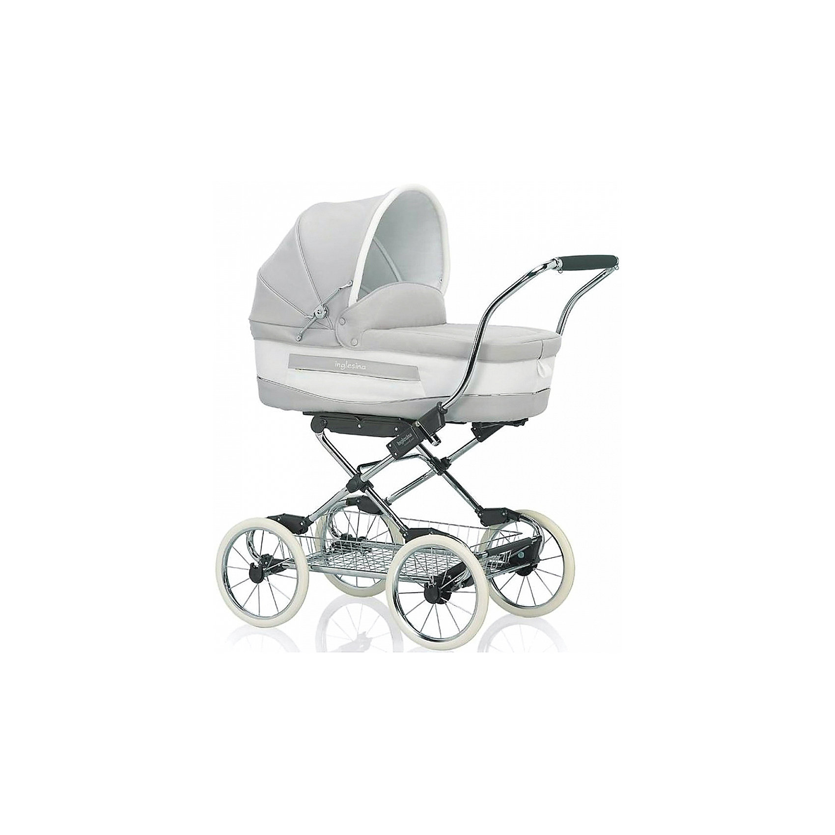 Коляска-люлька Inglesina Vittoria, на шасси Comfort chrome/Slate Коляска-люлька Inglesina Vittoria, на шасси Comfort chrome/SlateКоляски для новорожденных<br>Коляска-люлька Vittoria - прекрасный вариант для мам и малышей! Шасси с системой амортизации и большие колеса способствуют хорошей проходимости и комфорту ребенка на любой дорожной поверхности. Люлька оснащена системой Easy Clip, которая позволяет по желанию мамы или малыша устанавливать люльку или прогулочный блок лицом к маме или по ходу движения. Внутренняя обивка выполнена из натурального хлопка. Некоторые тканевые элементы съемные. При необходимости вы можете постирать их в холодной воде при температуре не более 30 градусов. Дно люльки имеет специальные отверстия, через которые внутрь проникает воздух (механизм регулирования притока воздуха расположен на дне корзины). Благодаря этому вашему малышу будет уютно и тепло спать в коляске в любое время года. <br><br>Дополнительная информация:<br><br>- Материал: пластик, текстиль, резина, алюминий.<br>- Количество колес: 4<br>- Размер шасси в разложенном виде: 107х103х56 см. <br>- Механизм складывания шасси: книжка. <br>- Вес шасси: 8,8 кг.<br>- Размер спального места: 35 х 22 х 75 см. <br>- Вес люльки: 5,5 кг.<br>- Система Easy Clip.<br>- Система вентиляции. <br>- Регулируемое изголовье.<br>- Корзина для покупок.<br>- Задний стояночный тормоз.<br><br>Коляску-люльку Vittoria, Inglesina (Инглезина), на шасси Comfort chrome/Slate можно купить в нашем магазине.<br><br>Ширина мм: 1015<br>Глубина мм: 535<br>Высота мм: 1765<br>Вес г: 18700<br>Возраст от месяцев: 0<br>Возраст до месяцев: 6<br>Пол: Унисекс<br>Возраст: Детский<br>SKU: 4779613