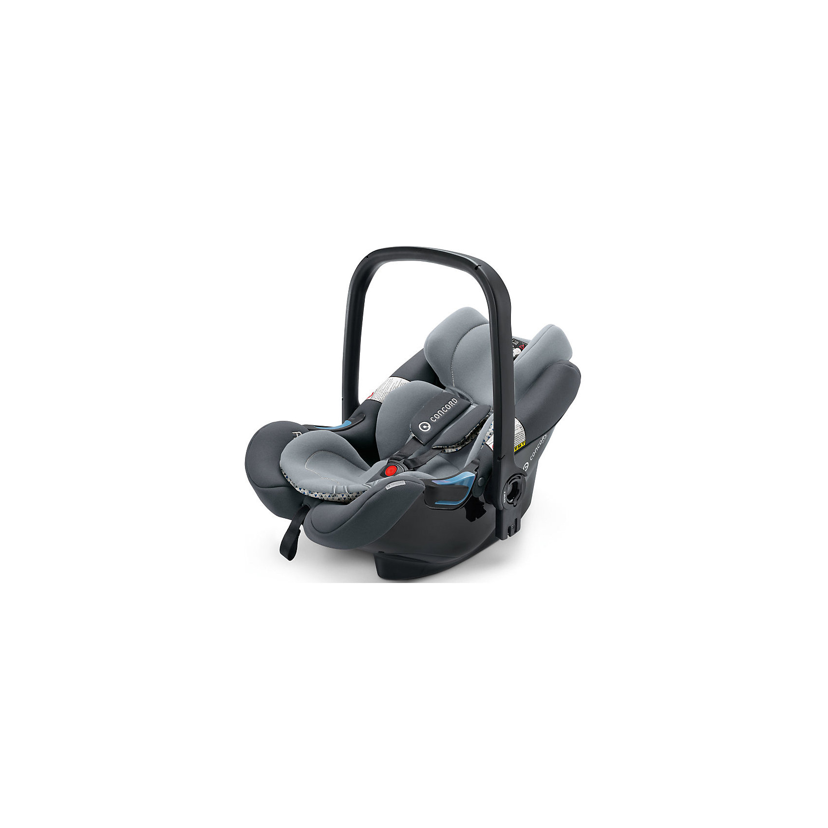 Автокресло Air.Safe, 0-13кг., Concord, Graphite Grey 2016 Автокресло Air.Safe, 0-13кг., Concord, Graphite Grey 2016Автокресло Air.Safe, 0-13кг., Concord, Graphite Grey.<br><br>Характеристики автокресла:<br><br>•Группа 0+ (0-13 кг.)<br>•Способ установки: против хода движения<br>•Способ крепления: база Isofix или при помощи ремней безопасности<br>•Победитель краш-тестов 2014 ADAC<br>•Высокие боковины для защиты от боковых ударов<br>•Подголовник регулируется в 3-х положениях по высоте<br>•Регулировка длины внутренних ремней<br>•Эргономическая форма подголовника<br>•Встроенные 3-х точечные ремни безопасности с накладками<br>•Козырек от солнечных лучей в комплекте<br>•Двухсторонний вкладыш для новорожденных в комплекте<br>•Регулировка ручки для переноски<br>•Автокресло может быть установлено на рамы колясок от Concord серий Fusion и Neo<br>•Кнопка системы TS упрощает процесс установки кресла на базу или шасси коляски<br>•В комплекте: адаптер для установки автокресла на коляски с унифицированным креплением Maxi-Cosi<br>•Мягкий, дышащий гипоаллергенный материал<br>•Съемные чехлы, можно стирать при 30С.<br>•Размер автокресла 63х44х57<br>•Вес автокрела: 2,9 кг.<br><br>Модель автокресла отличается малым весом, высоким качеством и усиленной боковой защитой. Сиденье Автокресла Air.Safe, Concord (Конкорд) выполнено в виде глубокой эргономичной чаши, благодаря чему положение Вашего малыша будет абсолютно естественным и комфортным. Подголовник имеет 3 положения по высоте. 3-х точечные ремни безопасности с мягкими накладками регулируются одновременно с подголовником. Длина ремней регулируется нажатием одной кнопки на передней части автокресла. Ручку для переноски можно зафиксировать в нескольких положениях. Имеется встроенный козырек от солнца (UV50+) с водоотталкивающим покрытием. <br>Автокресло крепится с помощью трехточечного ремня безопасности автомобиля (для безопасности и удобства все места, где должен правильно проходить фиксирующий ремень, выполнены специально из синего пластика). Для большей степени безопасности, для автокресла предусмотрена платформа (база Isofix – приобретается отдельно) - Concord AirFix Base. Благодаря удобной изогнутой форме, автокресло можно использовать как шезлонг дома.<br><br>Автокресло Air.Safe, 0-13кг., Concord, Graphite Grey можно купить в нашем интернет-магазине.<br><br>Ширина мм: 350<br>Глубина мм: 450<br>Высота мм: 680<br>Вес г: 4500<br>Возраст от месяцев: 0<br>Возраст до месяцев: 18<br>Пол: Унисекс<br>Возраст: Детский<br>SKU: 4779869