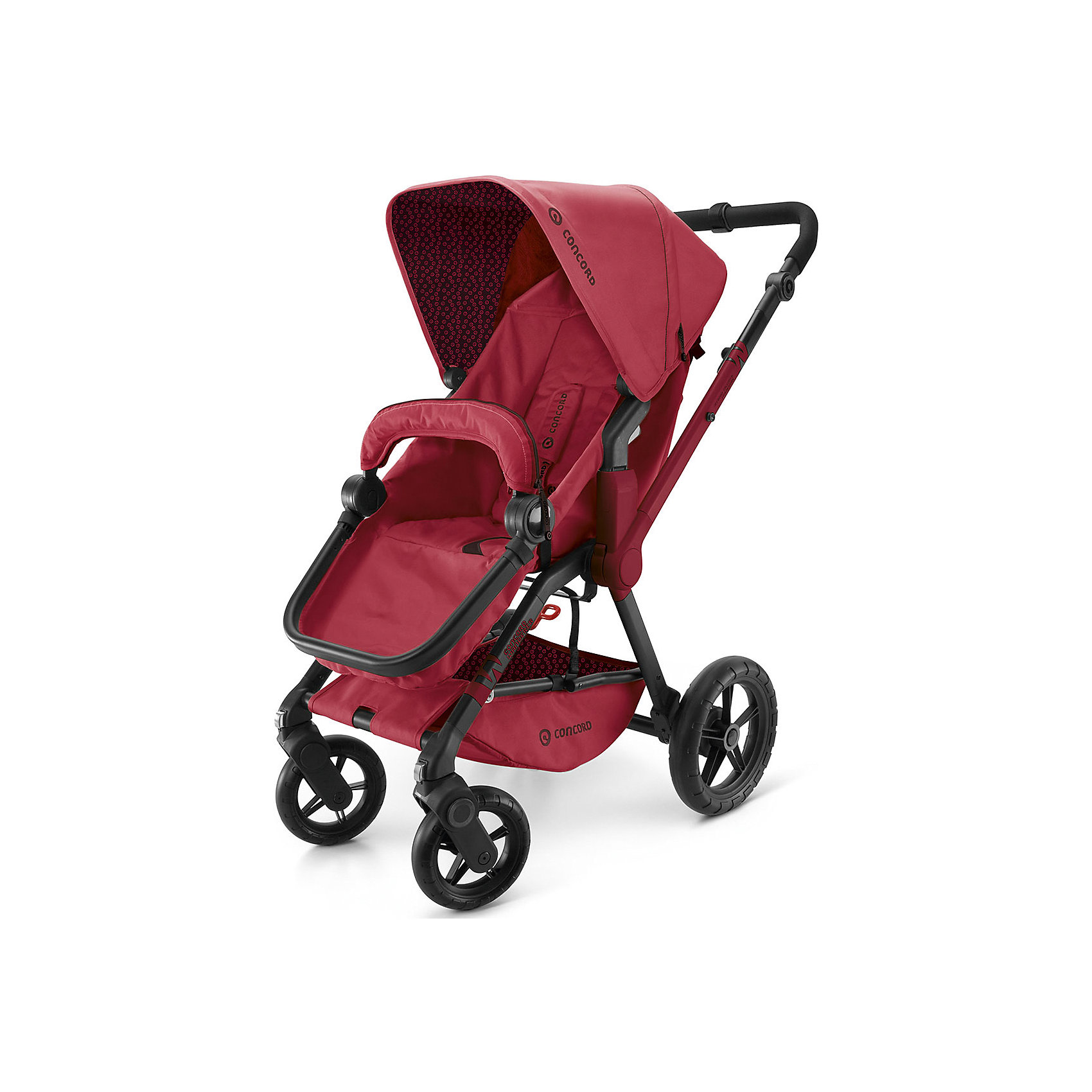 Прогулочная коляска Wanderer, Concord, Ruby Red Прогулочная коляска Wanderer, Concord, Ruby RedПрогулочная коляска Wanderer, Concord, Ruby Red<br>Прогулочную коляску Wanderer можно назвать настоящим «внедорожником», ведь она оснащена четырьмя износостойкими большими колесами высокой проходимости, амортизаторами на всех колесах и специальной эластомерной подвеской на задних колесах. Передние колеса вращаются на 360 градусов, имеют возможность фиксации. Прогулочный блок является съемным и может устанавливаться по ходу и против хода движения. Широкое посадочное место позволит малышу с комфортом расположиться во время прогулки. Спинка сидения легко раскладывается практически до горизонтального положения. Коляска оборудована надежными 5-титочечными ремнями безопасности с мягкими накладками, удобной регулируемой подножкой, съемным бампером, вместительной корзиной для покупок. Капюшон, с встроенным сетчатым окошком, надежно защитит ребенка и от палящего солнца и от ветра с дождем. Регулируемая сплошная перекидная ручка принимает множественные положения - от крайнего верхнего до крайнего нижнего. Светоотражающие элементы на передних и задних колесах, а так же ручке очень хорошо видно ночью. Механизм складывания книжкой позволяет компактно хранить коляску и поможет значительно сэкономить место в квартире или автомобиле.<br><br>Дополнительная информация:<br><br>- Для детей от 6 месяцев до 3-х лет (до 15-ти кг)<br>- Максимальная нагрузка: 18 кг.<br>- В комплекте: чехол на ножки, дождевик<br>- Облегченная алюминиевая рама<br>- 10 положений наклона спинки<br>- 4 позиции регулировки капюшона<br>- Ткань капюшона имеет УФ-защиту 50+<br>- Тканевые части из современного водо- и грязеотталкивающего материала полностью снимаются для чистки, допускается машинная стирка в теплой воде<br>- Колеса изготовлены из полиуретана и снабжены подшипниками<br>- Ножной тормоз<br>- Возможность установки люльки для новорожденного Concord Sleeper и детского автокресла Concord Air (приобретаются отдельно)<br>- Размеры: в разложенном виде: 104х60х102 см, в сложенном виде: 69х50х39 см.<br>- Размер сиденья: 33х45 см.<br>- Длина спального места: 75 см.<br>- Высота ручки: 73-102 см.<br>- Ширина колесной базы: 60 см.<br>- Диаметр колес: передние 20 см, задние 28 см.<br>- Вес: 13,5 кг.<br><br>Ширина мм: 500<br>Глубина мм: 260<br>Высота мм: 760<br>Вес г: 15000<br>Возраст от месяцев: 0<br>Возраст до месяцев: 48<br>Пол: Унисекс<br>Возраст: Детский<br>SKU: 4779894