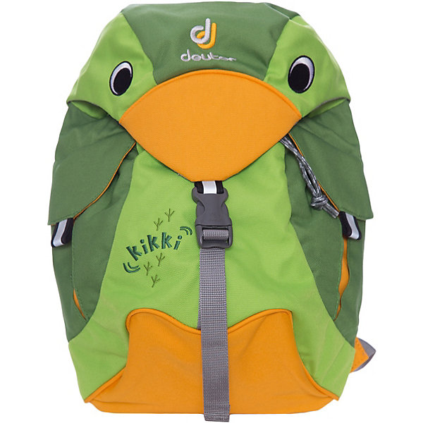 Deuter Рюкзак детский Kikki, изумрудно-зеленый Deuter Рюкзак детский Kikki, изумрудно-зеленыйДорожные сумки и чемоданы<br>Рюкзак Kikki, изумрудно-зеленый, Deuter (Дойтер)<br><br>Характеристики:<br><br>• ортопедическая спинка<br>• есть нагрудный ремень<br>• 2 внешних кармана с застежками<br>• клапан в виде головы птицы<br>• материал: нейлон<br>• размер: 20х35х16 см<br>• объем: 6 л<br>• вес: 360 грамм<br>• цвет: изумрудно-зеленый<br><br>Стильный рюкзак Kikki изготовлен из качественного нейлона, обладающего высокой износостойкостью. Модель оснащена регулируемыми лямками и надежным нагрудным ремнем. Лямки очень широкие и мягкие, что обеспечивает удобство при ношении. Одно вместительное отделение дополнено двумя внешними карманами на застежках. Рюкзак имеет светоотражающие элементы по бокам и спереди. Это обеспечит безопасность ребенка в темное время суток. Рюкзак отлично подойдет для прогулок и занятий!<br><br>Рюкзак Kikki, изумрудно-зеленый, Deuter (Дойтер) можно купить в нашем интернет-магазине.<br><br>Ширина мм: 160<br>Глубина мм: 200<br>Высота мм: 350<br>Вес г: 360<br>Возраст от месяцев: 24<br>Возраст до месяцев: 84<br>Пол: Унисекс<br>Возраст: Детский<br>SKU: 4782516