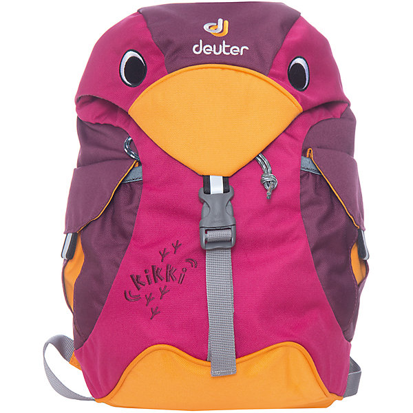 Deuter Рюкзак детский Kikki, фиолетовый Deuter Рюкзак детский Kikki, фиолетовыйДорожные сумки и чемоданы<br>Рюкзак Kikki, фиолетовый, Deuter (Дойтер)<br><br>Характеристики:<br><br>• ортопедическая спинка<br>• есть нагрудный ремень<br>• 2 внешних кармана с застежками<br>• клапан в виде головы птицы<br>• материал: нейлон<br>• размер: 20х35х16 см<br>• объем: 6 л<br>• вес: 360 грамм<br>• цвет: фиолетовый<br><br>Стильный рюкзак Kikki изготовлен из качественного нейлона, обладающего высокой износостойкостью. Модель оснащена регулируемыми лямками и надежным нагрудным ремнем. Лямки очень широкие и мягкие, что обеспечивает удобство при ношении. Одно вместительное отделение дополнено двумя внешними карманами на застежках. Рюкзак имеет светоотражающие элементы по бокам и спереди. Это обеспечит безопасность ребенка в темное время суток. Рюкзак отлично подойдет для прогулок и занятий!<br><br>Рюкзак Kikki, фиолетовый, Deuter (Дойтер) можно купить в нашем интернет-магазине.<br><br>Ширина мм: 160<br>Глубина мм: 200<br>Высота мм: 350<br>Вес г: 360<br>Возраст от месяцев: 24<br>Возраст до месяцев: 84<br>Пол: Женский<br>Возраст: Детский<br>SKU: 4782518